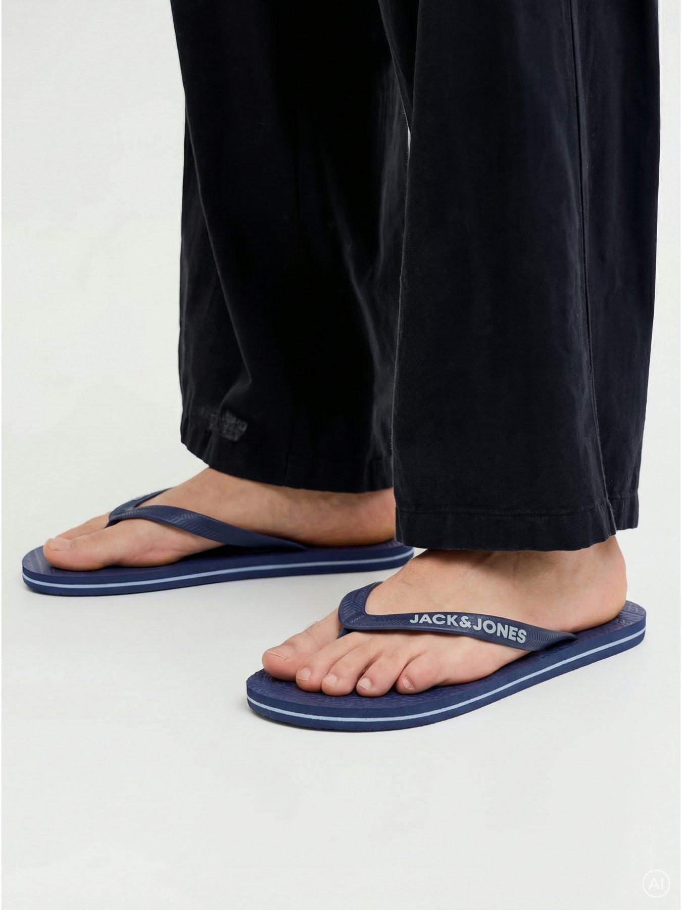 Image 6 of 7 of Jack & Jones Flip Flops - Navy