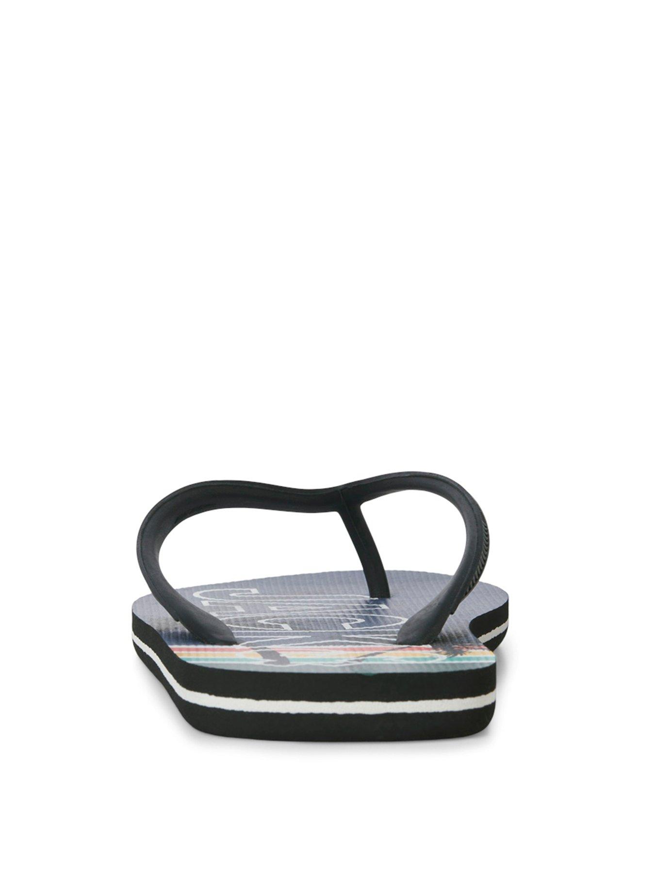 Image 6 of 6 of Jack & Jones Print Flip Flops - Navy