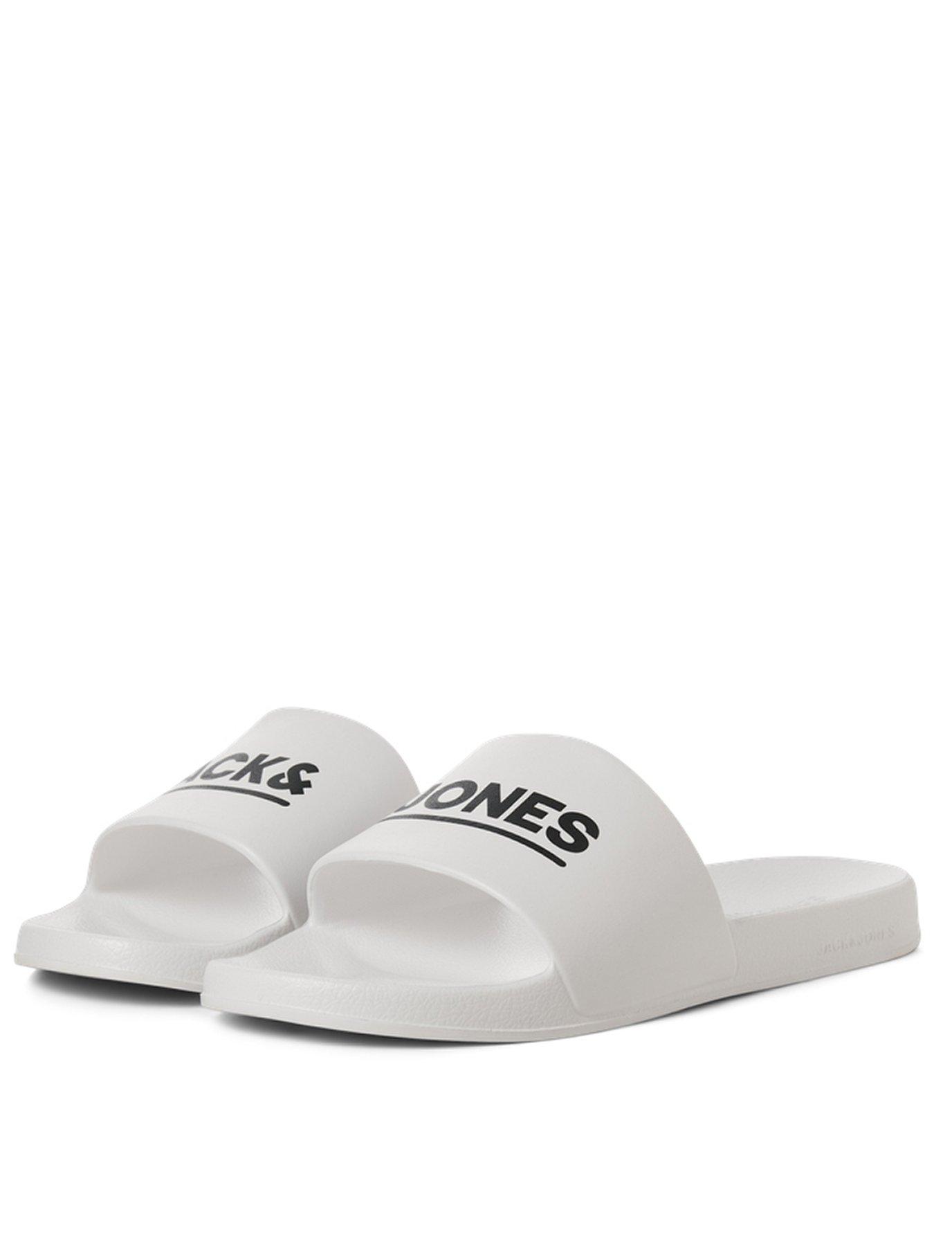 Image 1 of 3 of Jack & Jones Ollie Slider - White