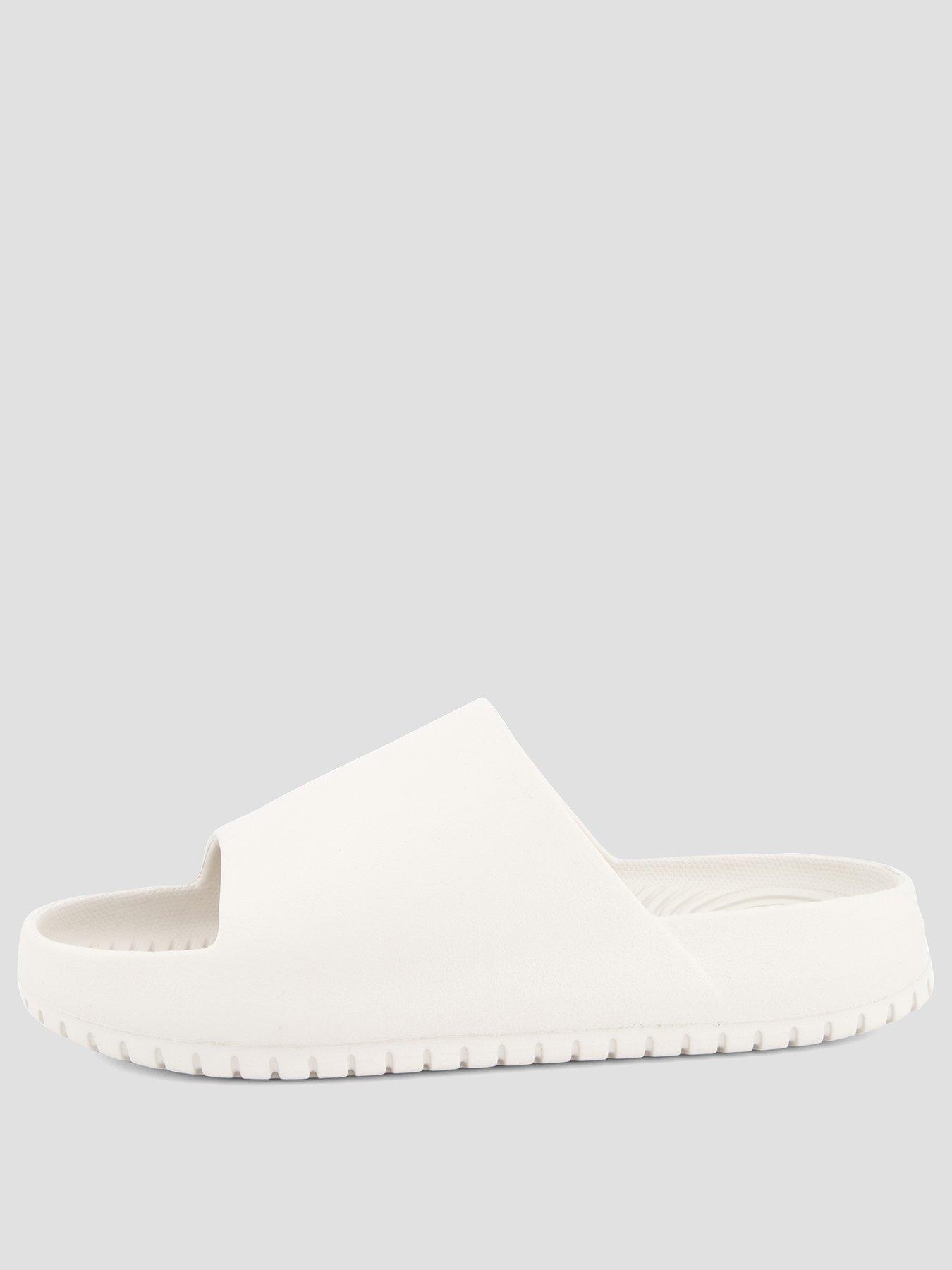 Image 2 of 7 of Jack & Jones Ripple Moulded Slider - Cream