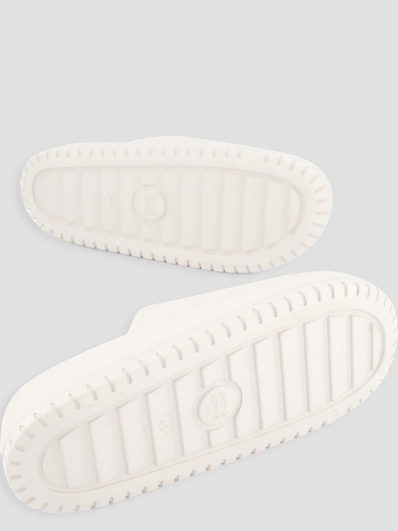 Image 4 of 7 of Jack & Jones Ripple Moulded Slider - Cream