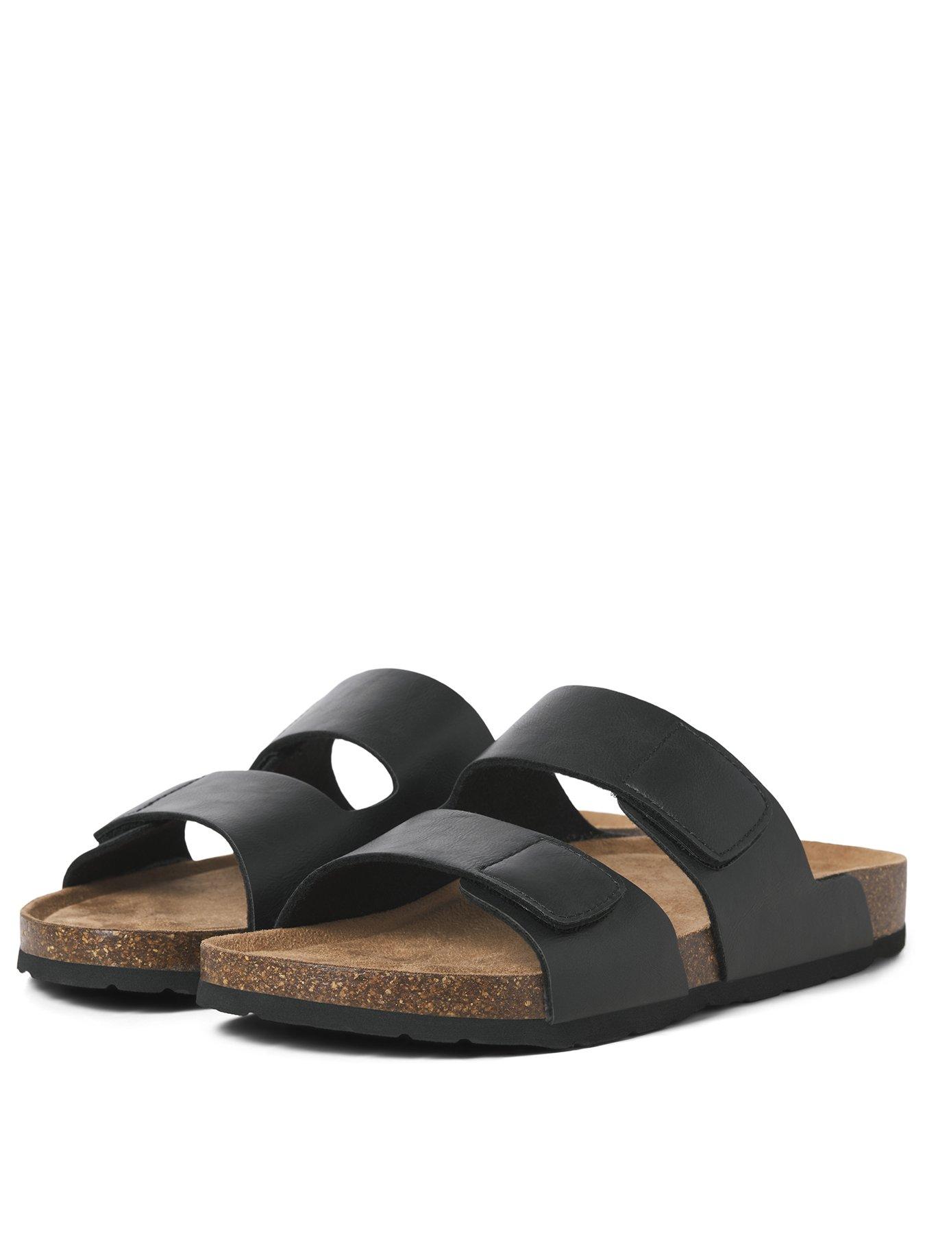 jack-jones-brunswick-pu-strap-sandal-blackstillFront