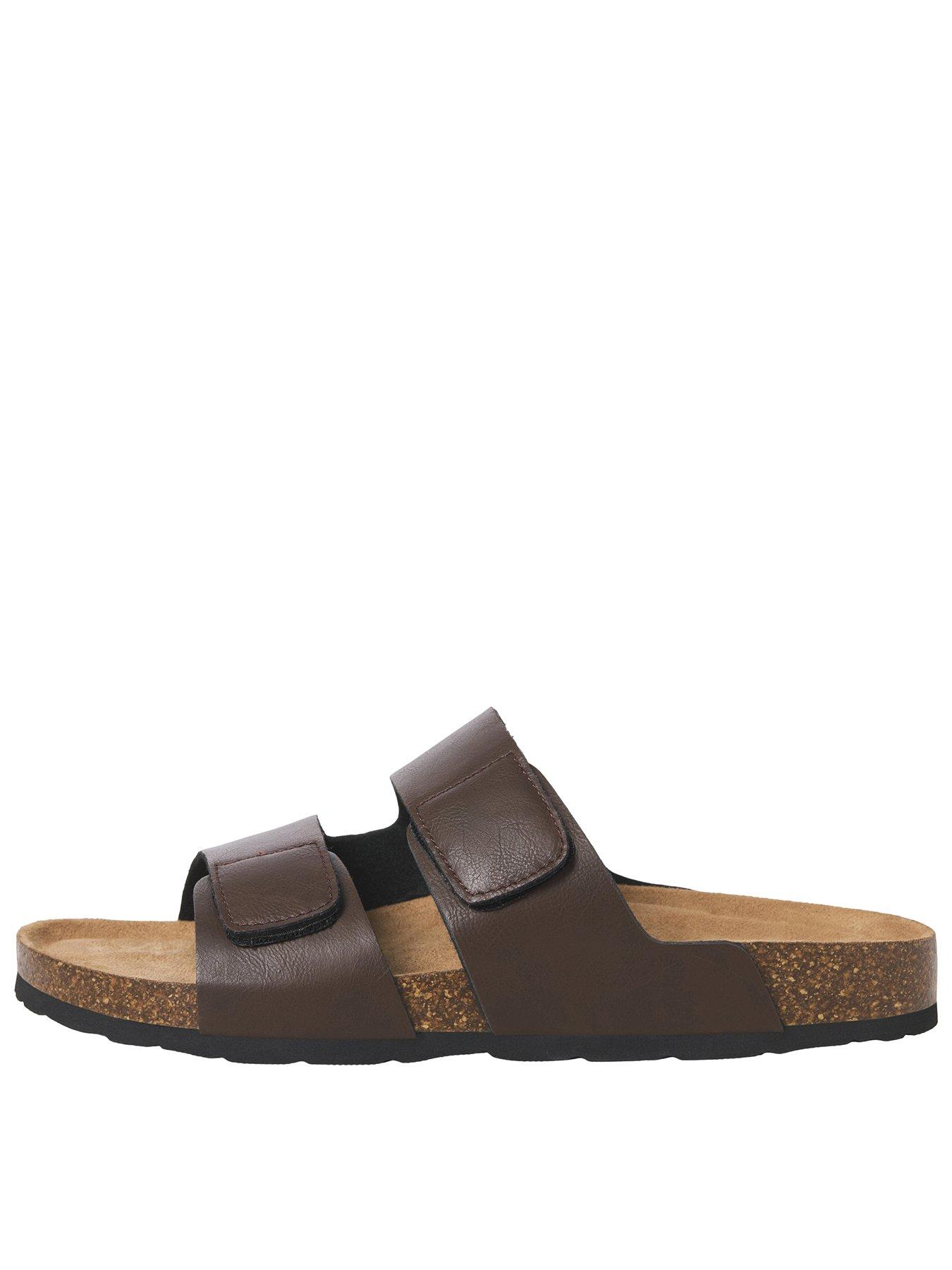 Image 1 of 4 of Jack & Jones Brunswick Pu Strap Sandal - Brown