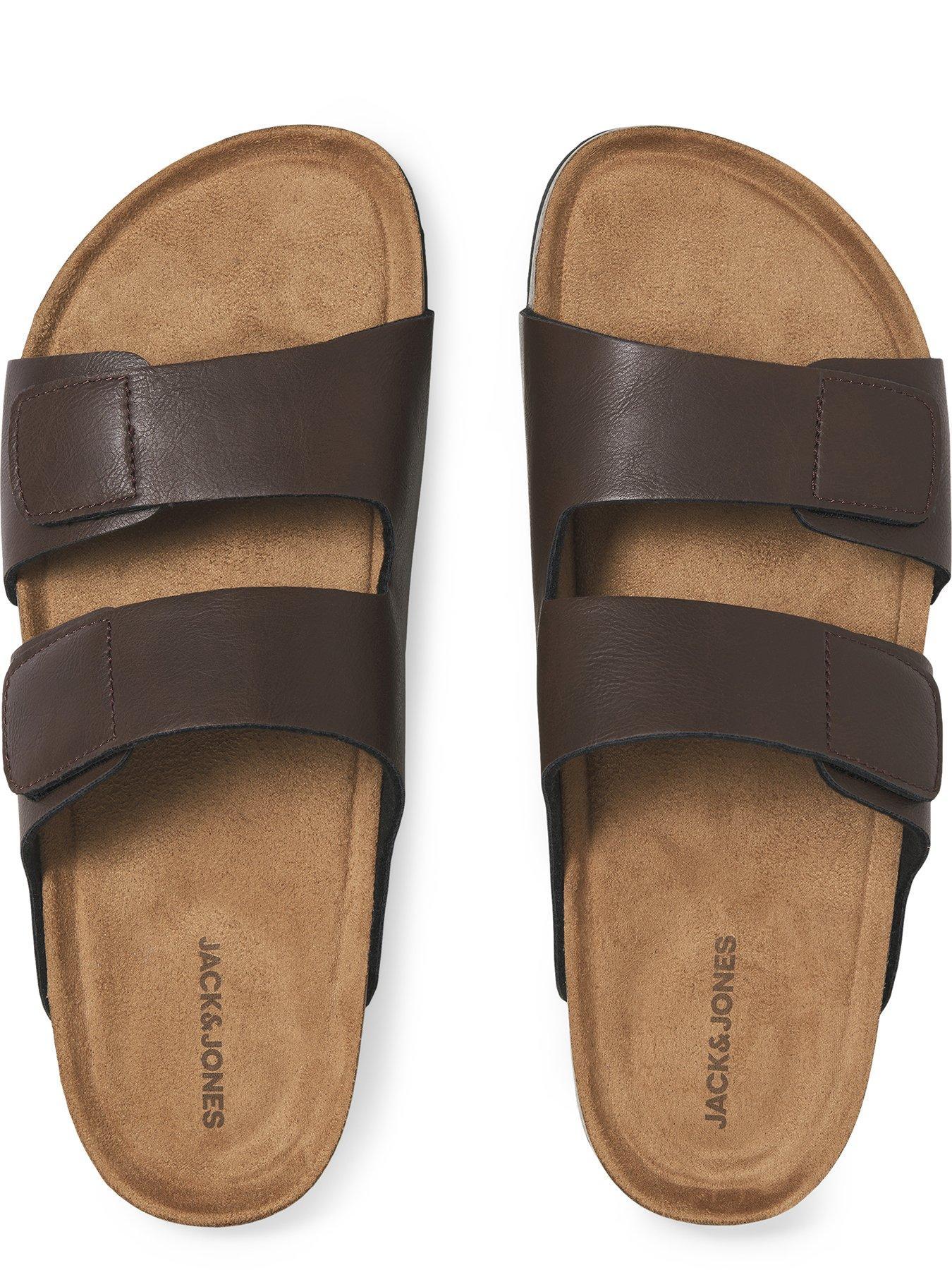Image 4 of 4 of Jack & Jones Brunswick Pu Strap Sandal - Brown