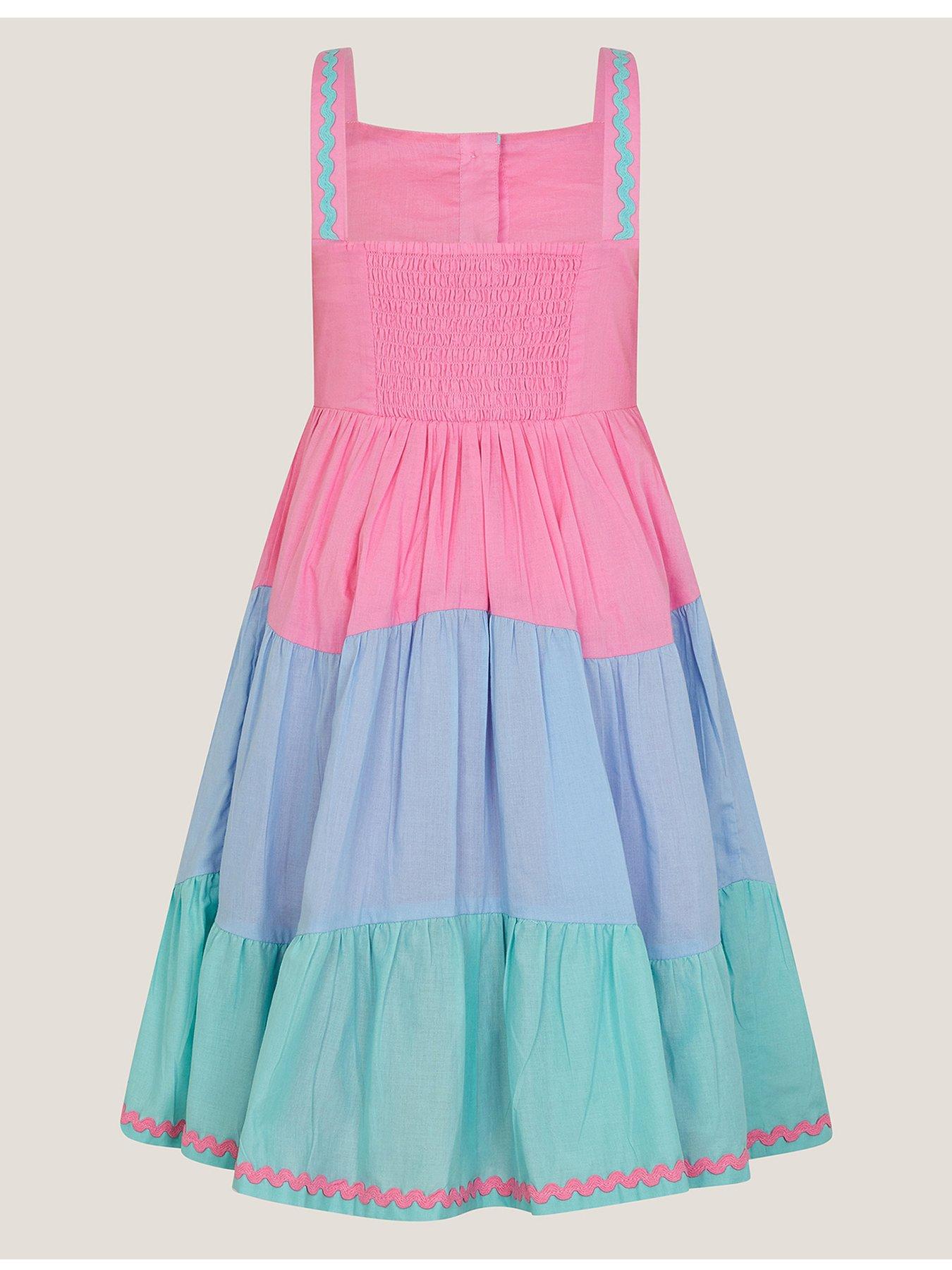 monsoon-girls-strappy-colourblock-dress-pinkback