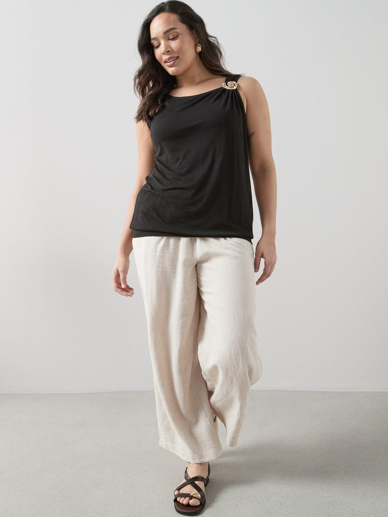 Image 3 of 5 of The Very Collection Curve Shell Trim Banded Hem Top