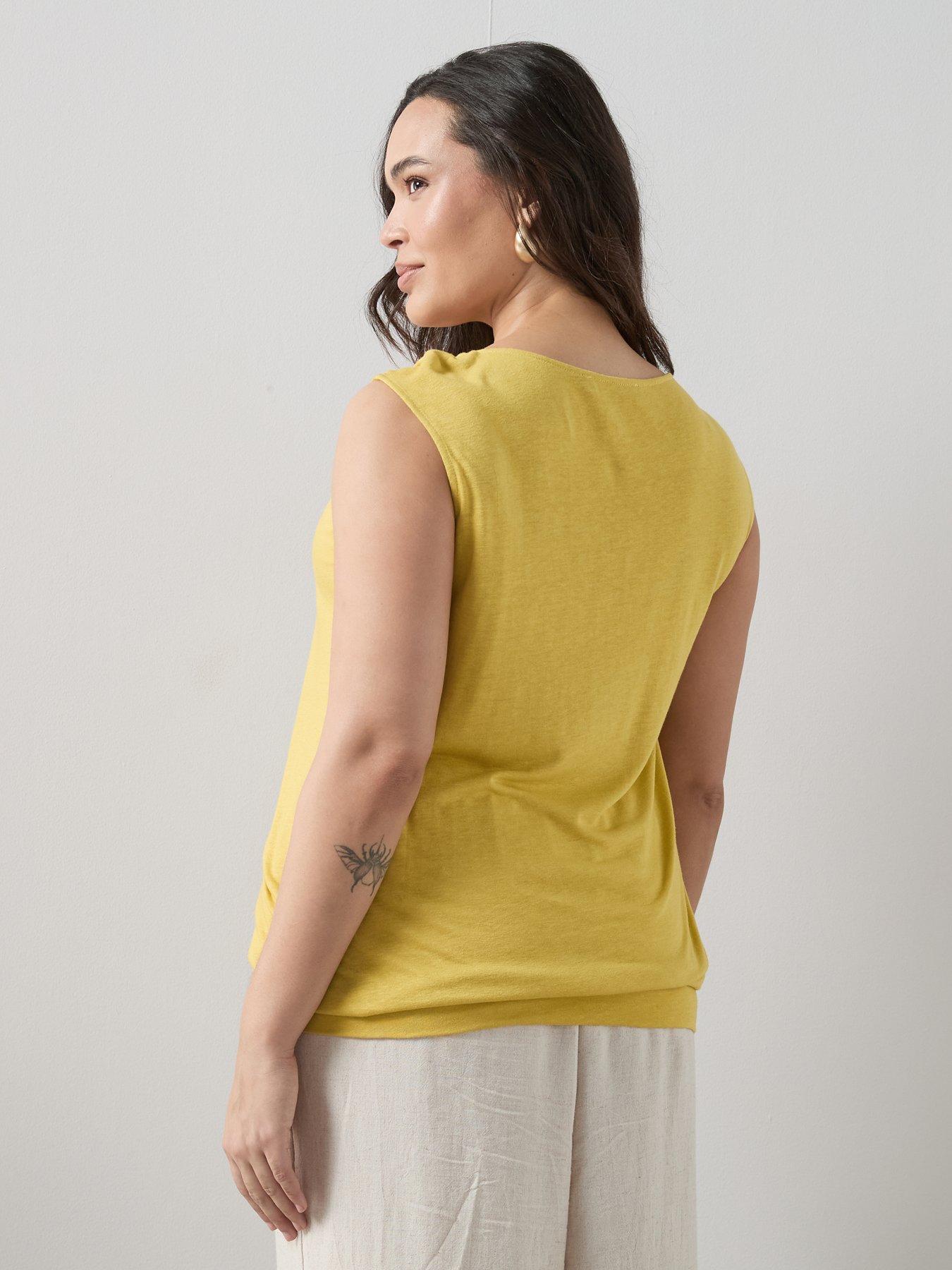Image 2 of 6 of The Very Collection Curve Shell Trim Banded Hem Top