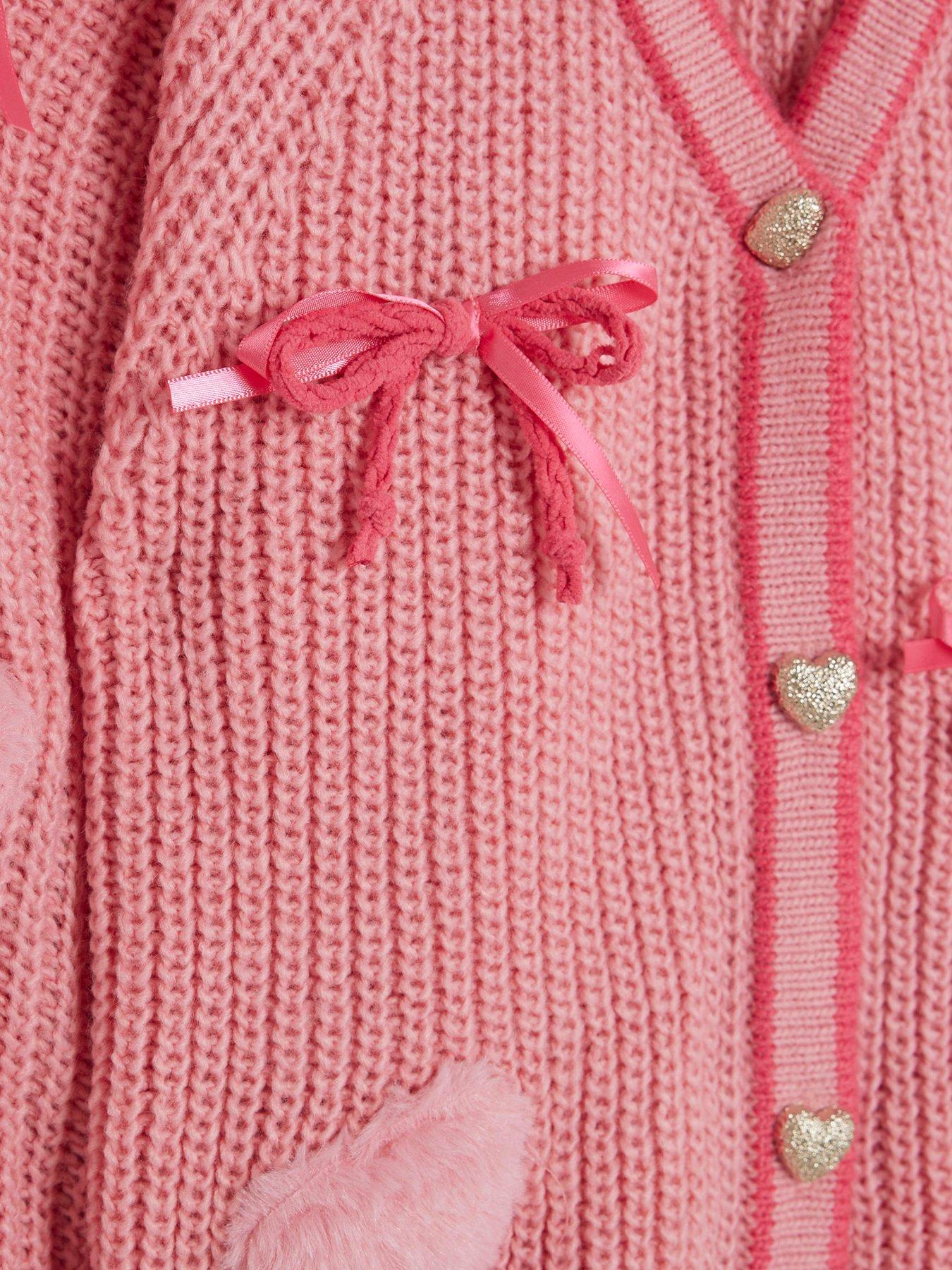 river-island-older-girls-3d-heart-bows-cardigan-pinkoutfit