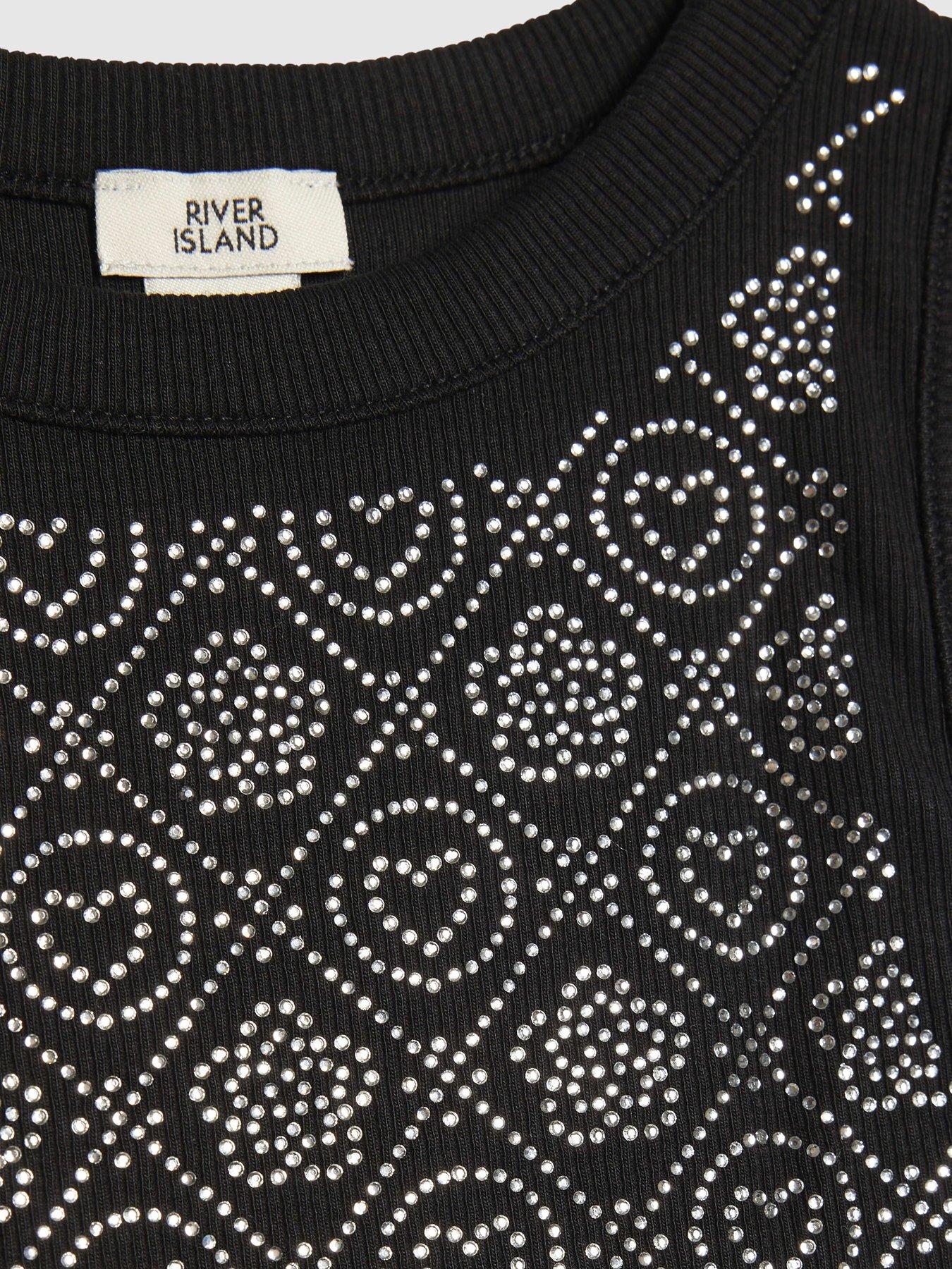 river-island-older-girls-embellished-heart-tank-top-blackdetail