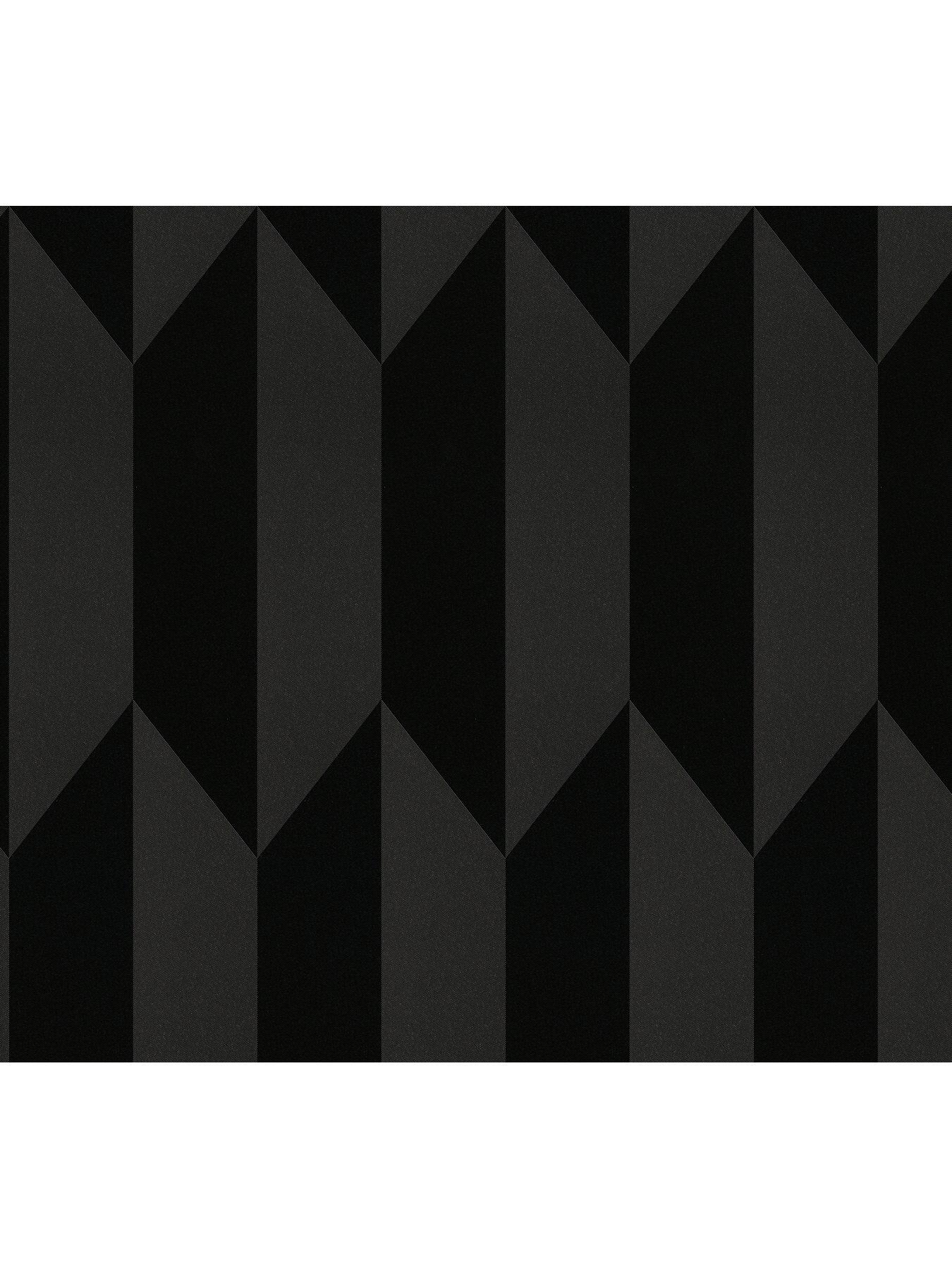 cosmoliving-by-cosmopolitan-graphic-groove-edge-black-non-woven-wallpaperstillFront
