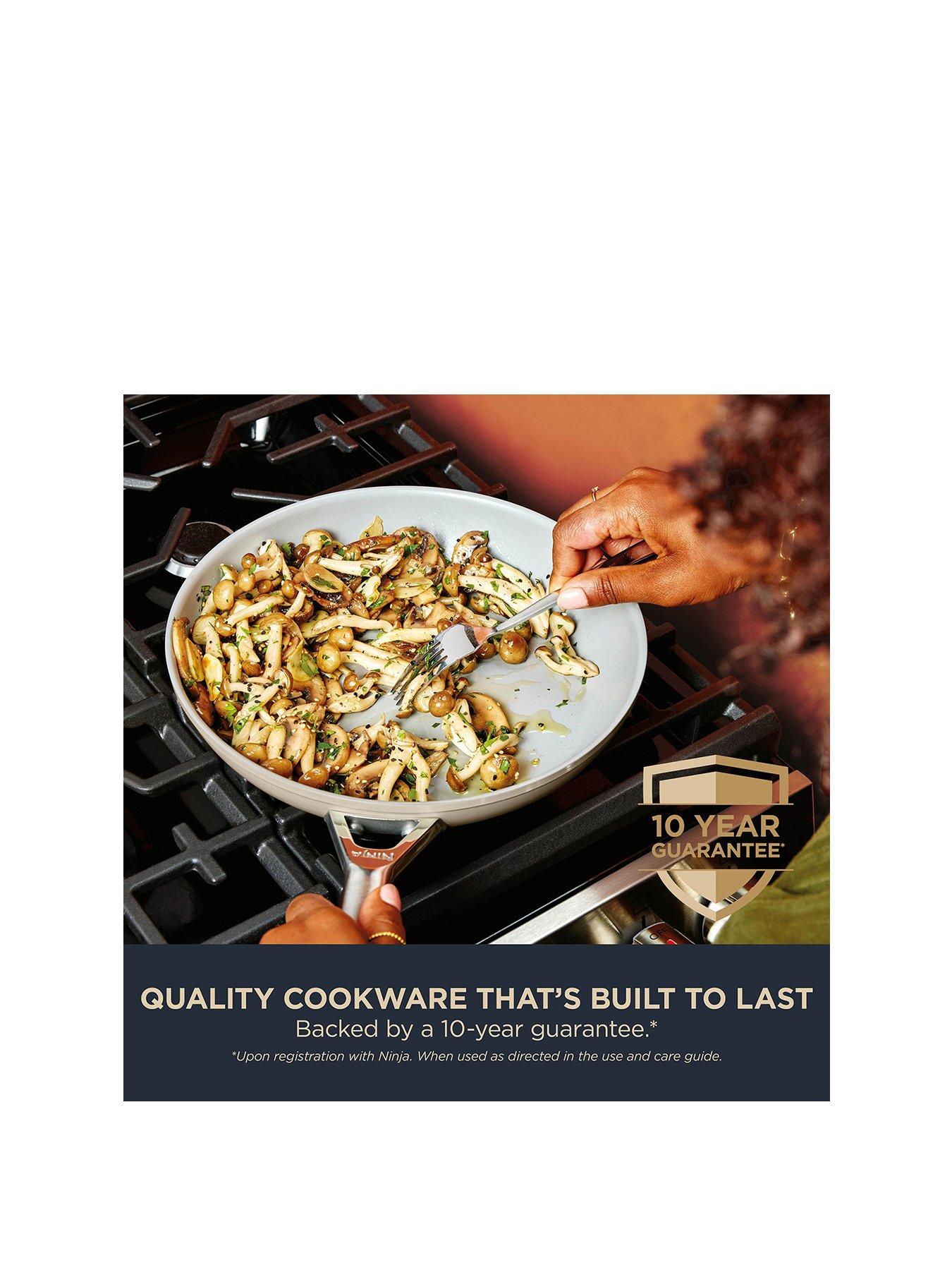 Image 2 of 7 of NINJA Ceramic Pro 24cm Frying Pan - Stone Cw30024ukst