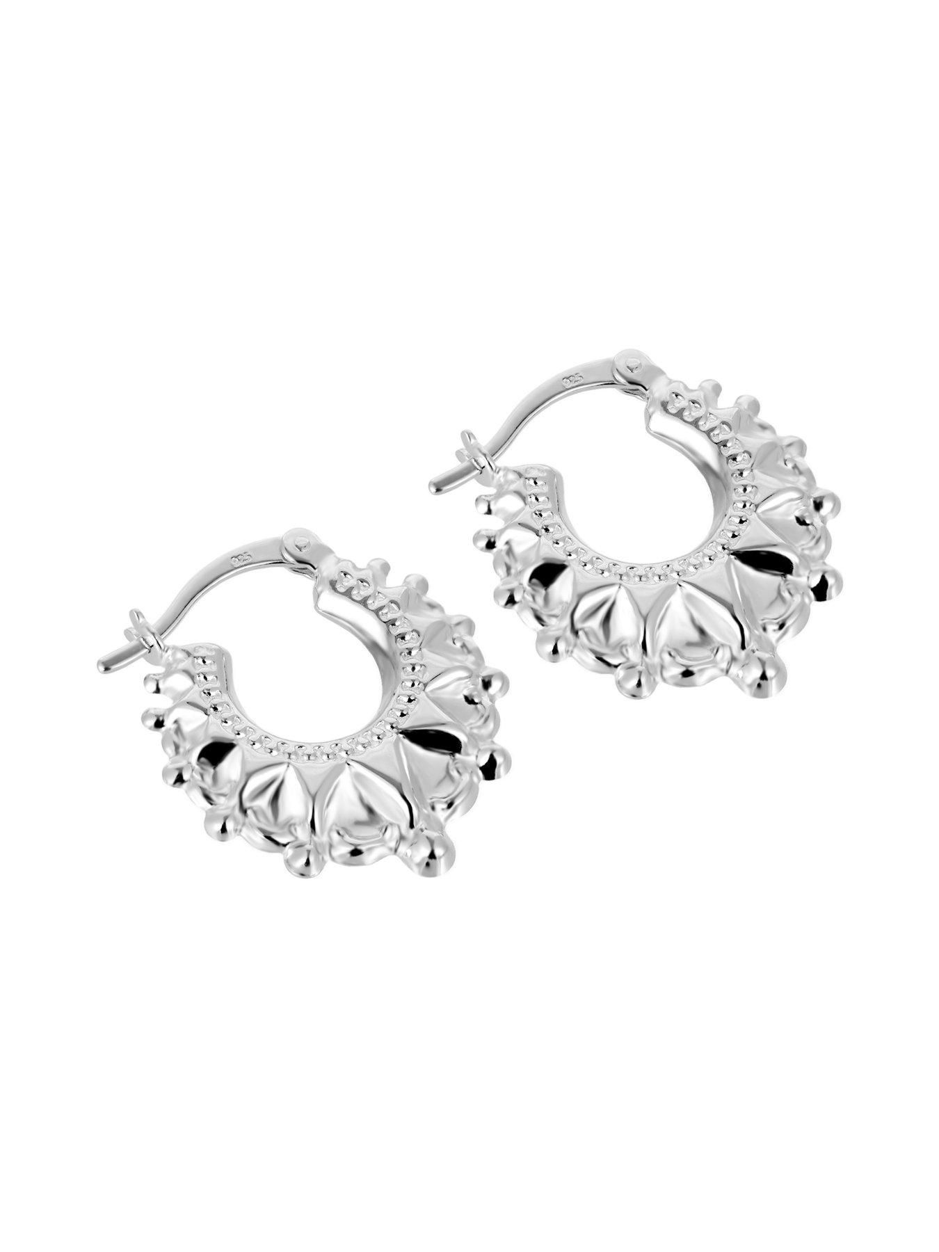 Image 3 of 4 of Seol + Gold Sterling Silver Traditional Hoops
