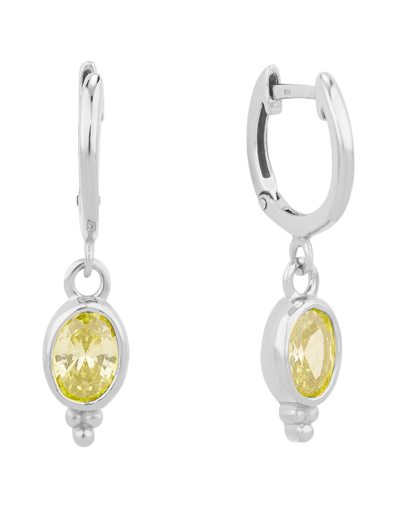 seol-gold-sterling-silver-peridot-bobble-charm-hoops