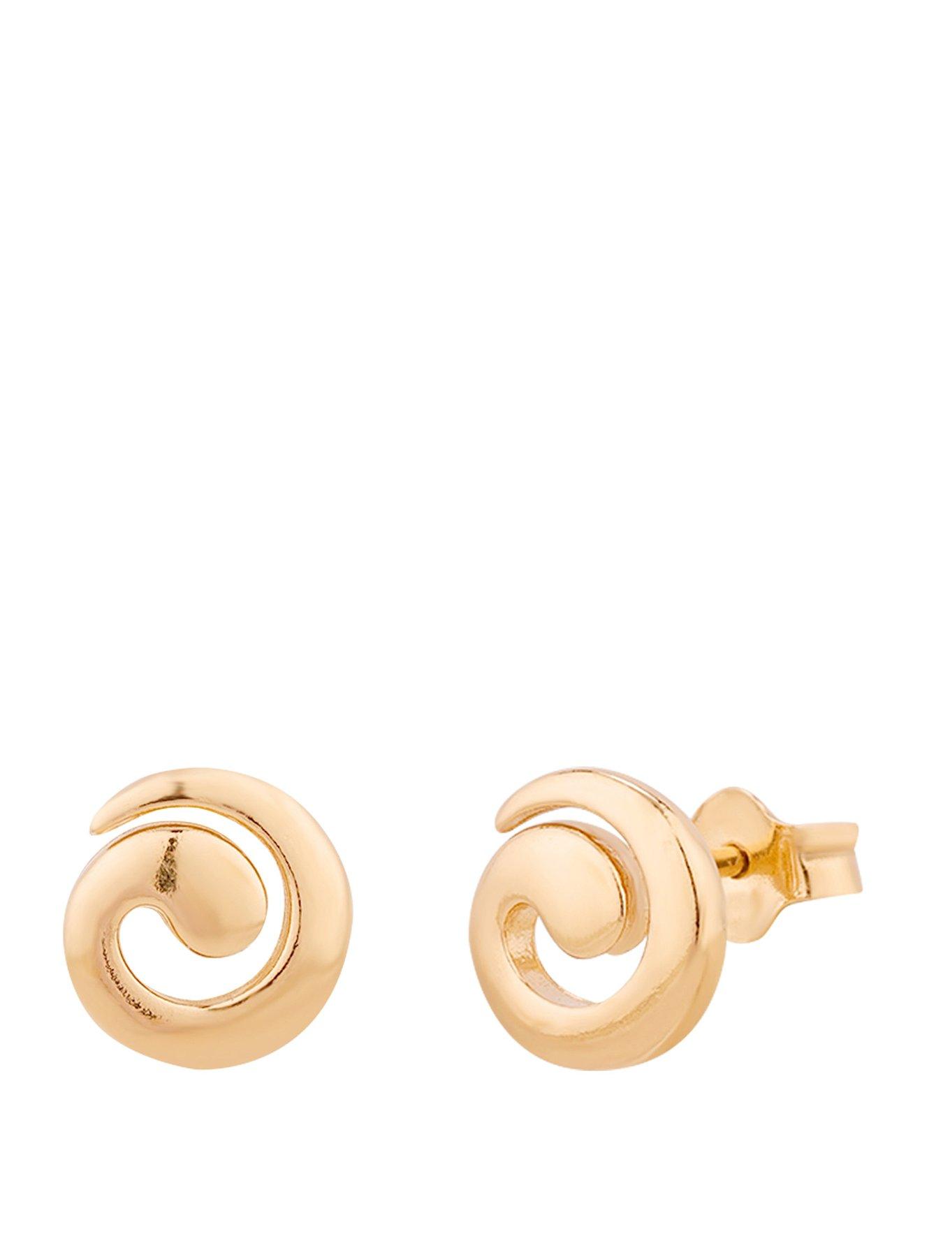 seol-gold-18ct-gold-plate-over-sterling-silver-spiral-stud-earrings