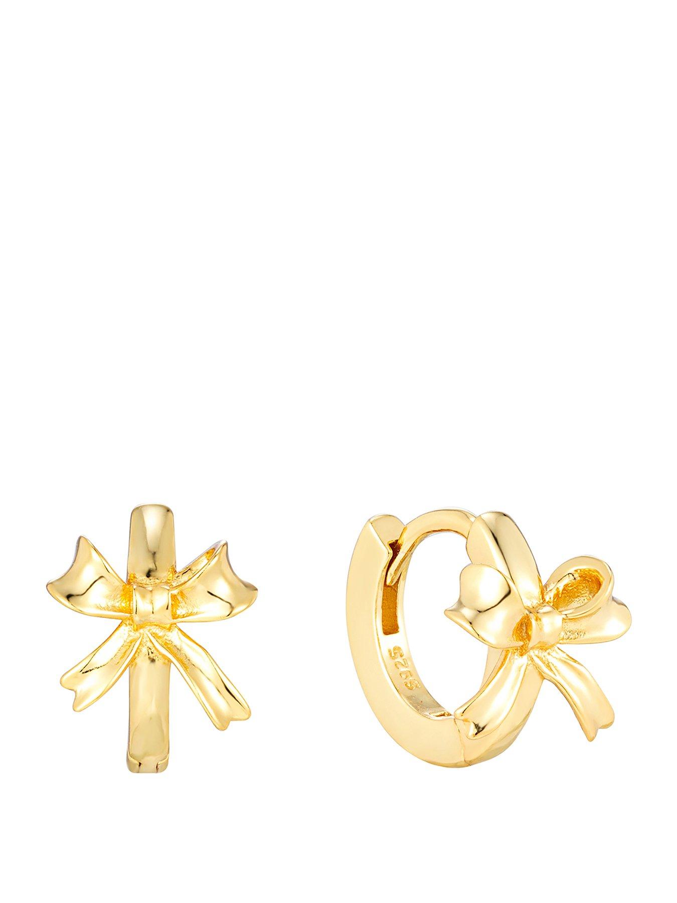 seol-gold-18ct-gold-plate-over-sterling-silver-bow-hoop-earrings