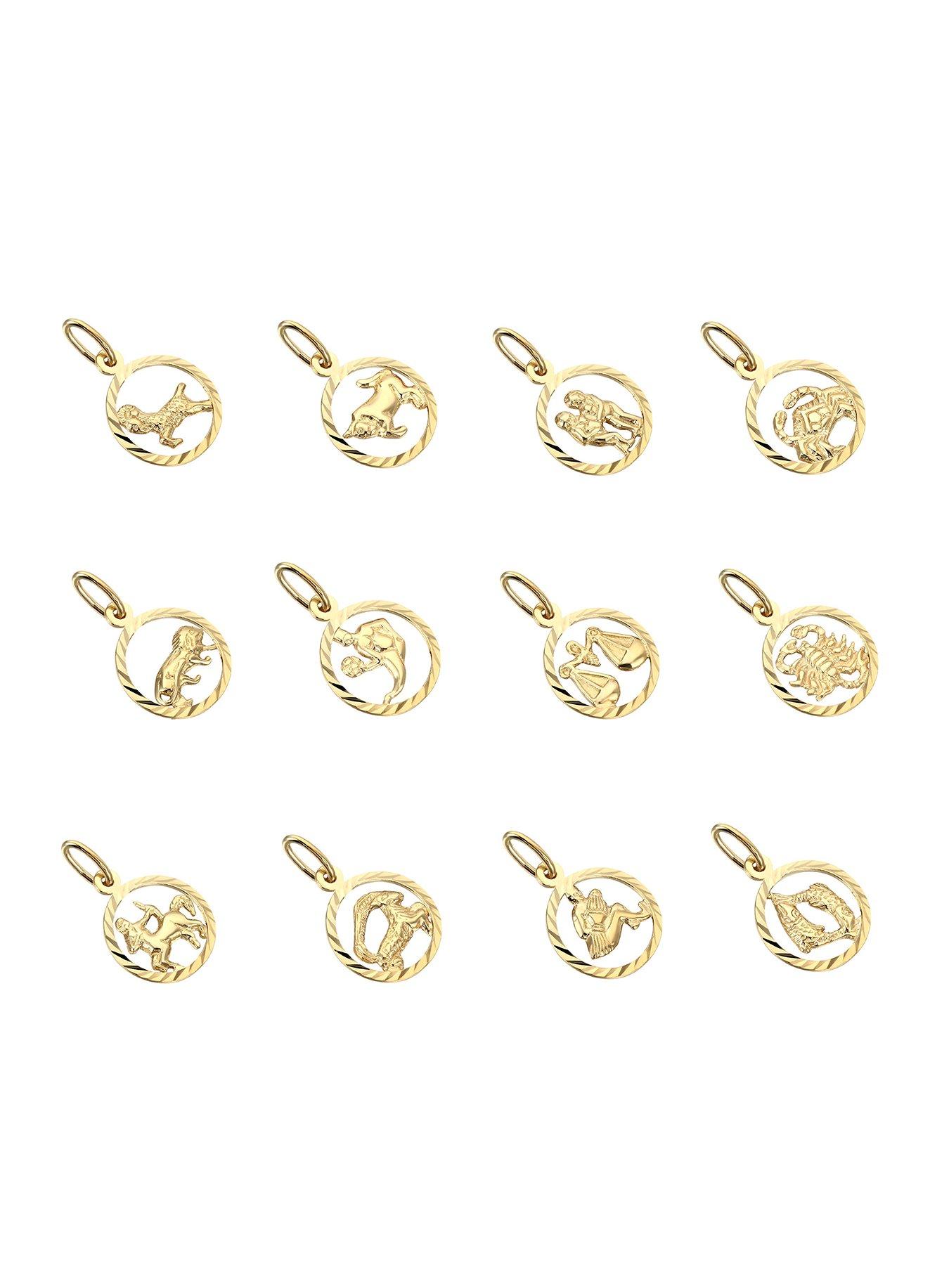 Seol + Gold 18ct Gold Plate Over Sterling Silver Star Sign Zodiac Necklace