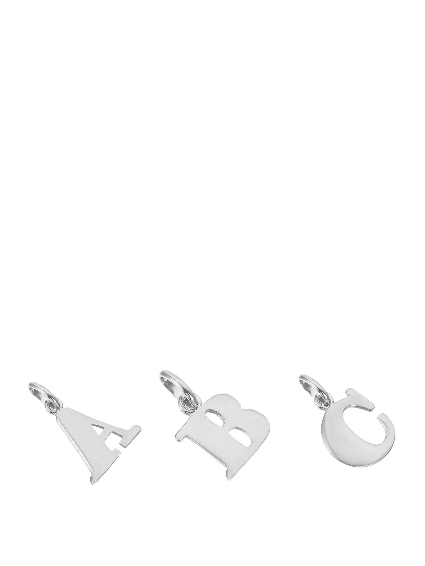Image 1 of 7 of Seol + Gold Sterling Silver Alphabet Letter Charm Pendant