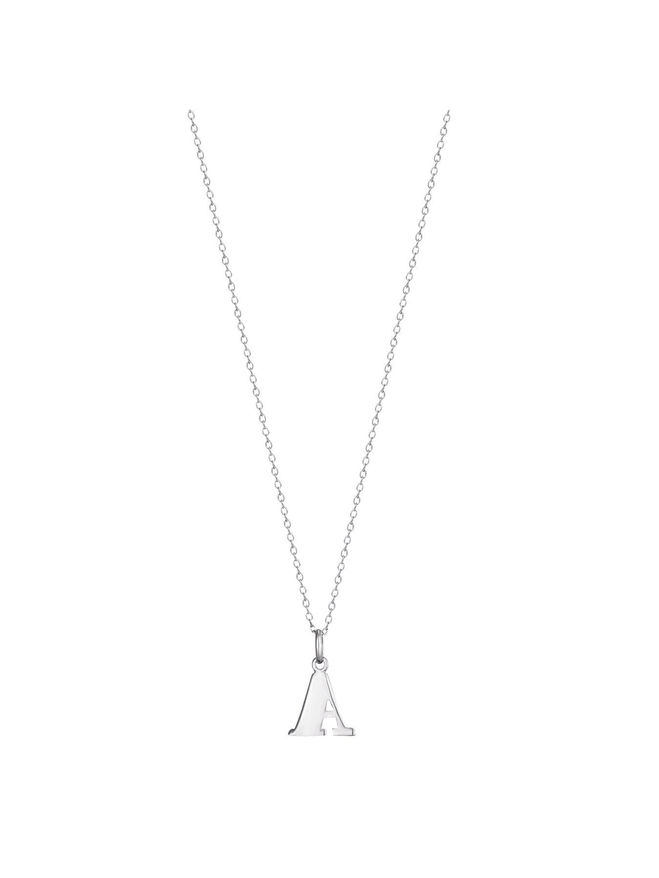 Image 3 of 7 of Seol + Gold Sterling Silver Alphabet Letter Charm Pendant