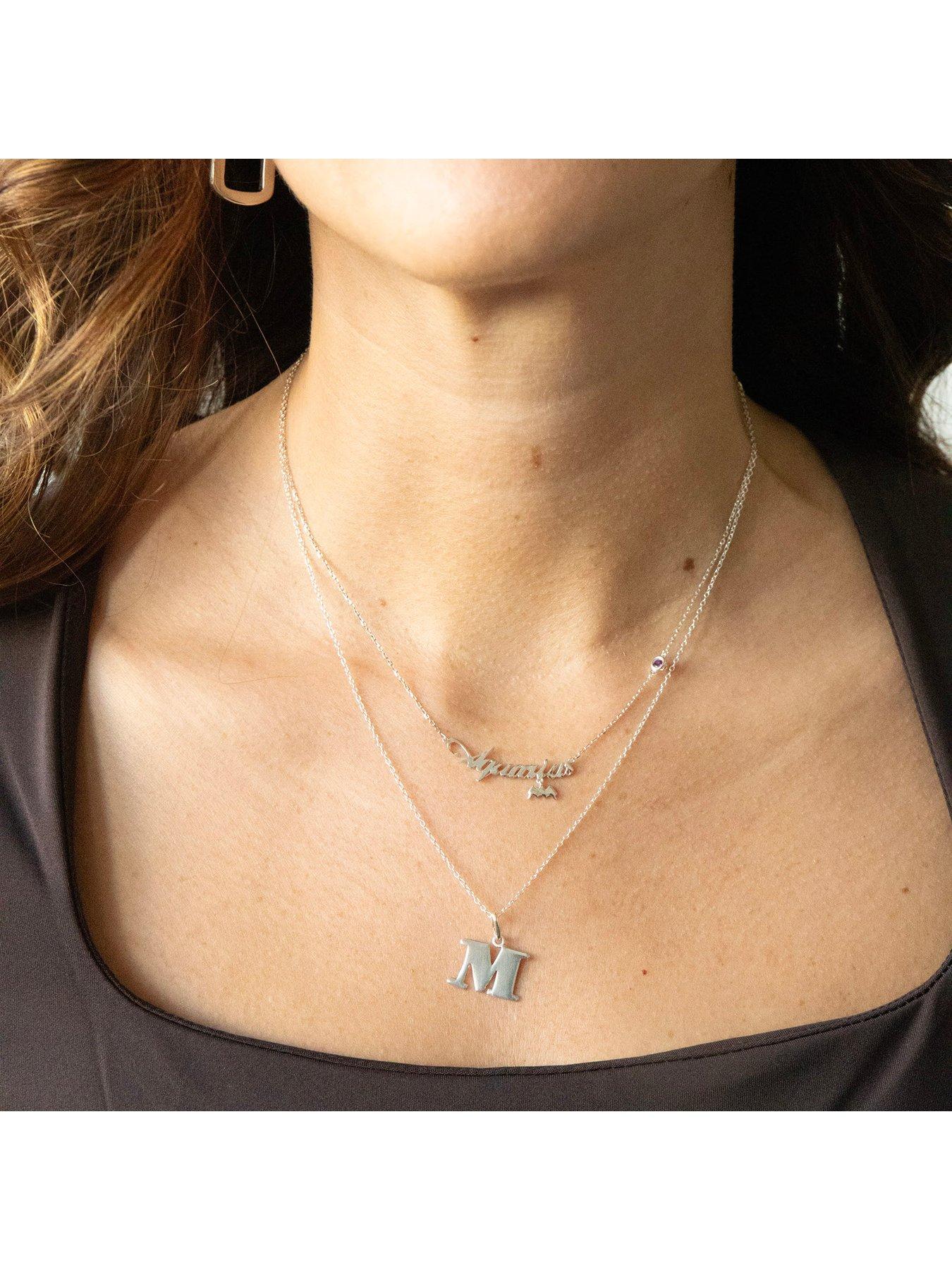 Image 6 of 7 of Seol + Gold Sterling Silver Alphabet Letter Charm Pendant