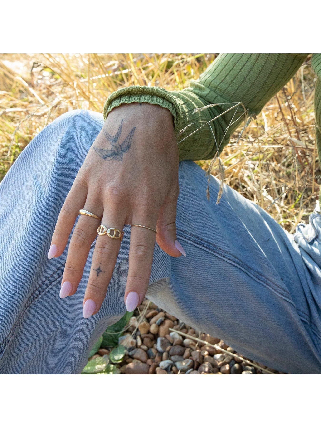 Image 3 of 5 of Seol + Gold 18ct Gold Plate Over Sterling Silver Mariner Ring