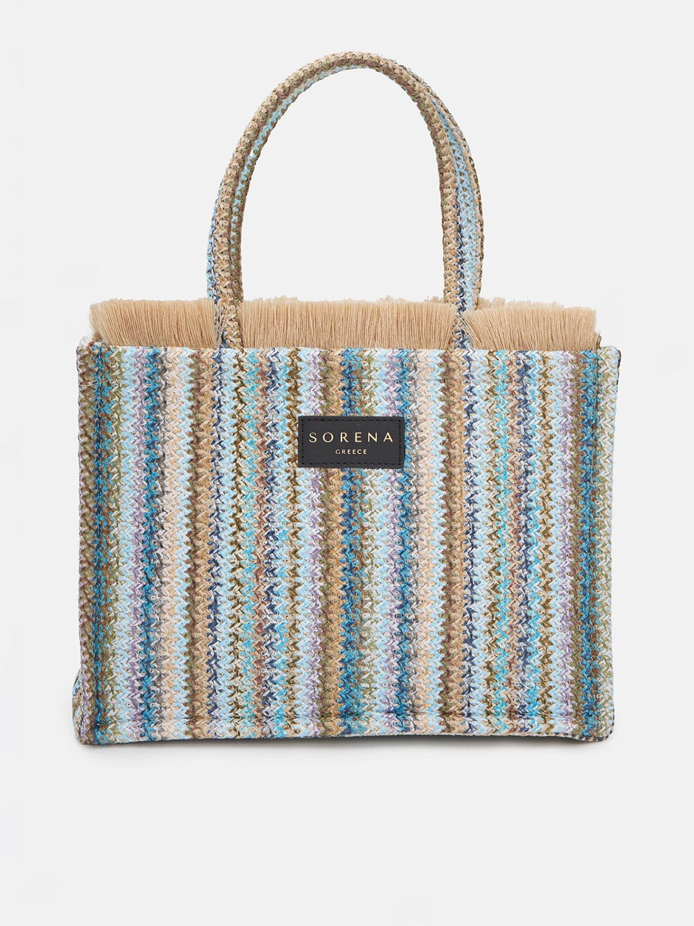 Image 1 of 4 of Sorena Elafonisos Medium Tote Bag - Blue