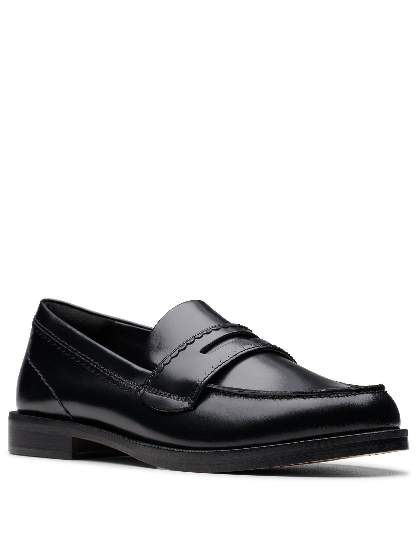 Image 2 of 6 of Clarks Straven Edge Shoes - Black Leather
