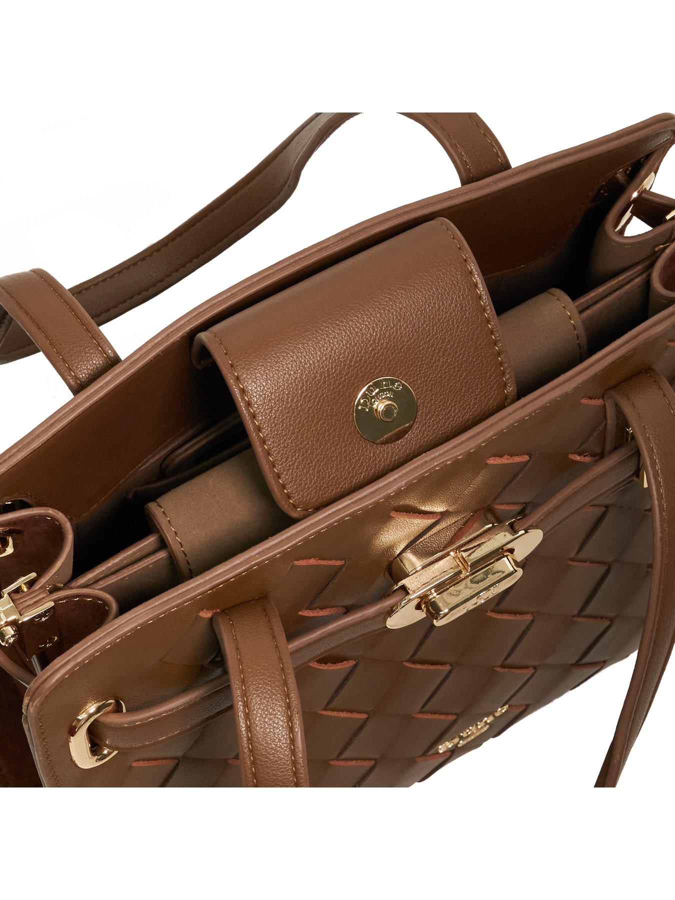 Image 4 of 5 of Dune London Dinidefine Belted Grab Bag - Brown