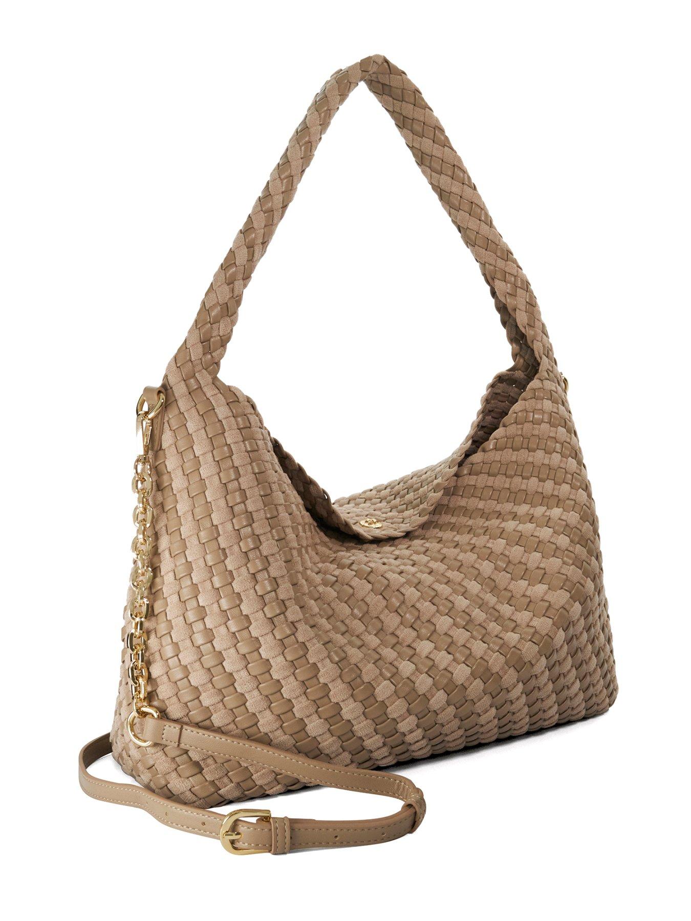 Image 3 of 5 of Dune London Deliberate L Woven Shoulder Bag - Grey
