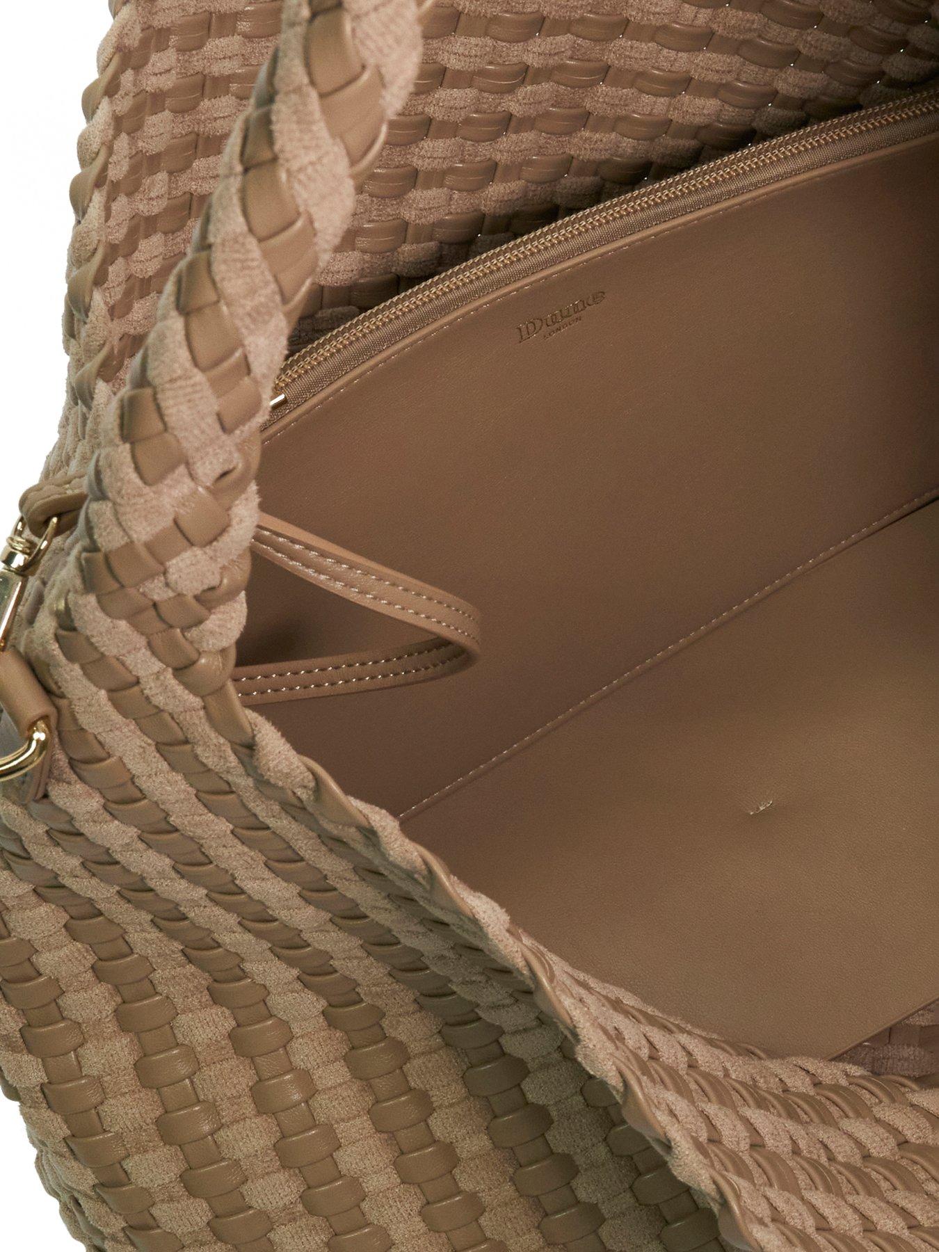 Image 4 of 5 of Dune London Deliberate L Woven Shoulder Bag - Grey