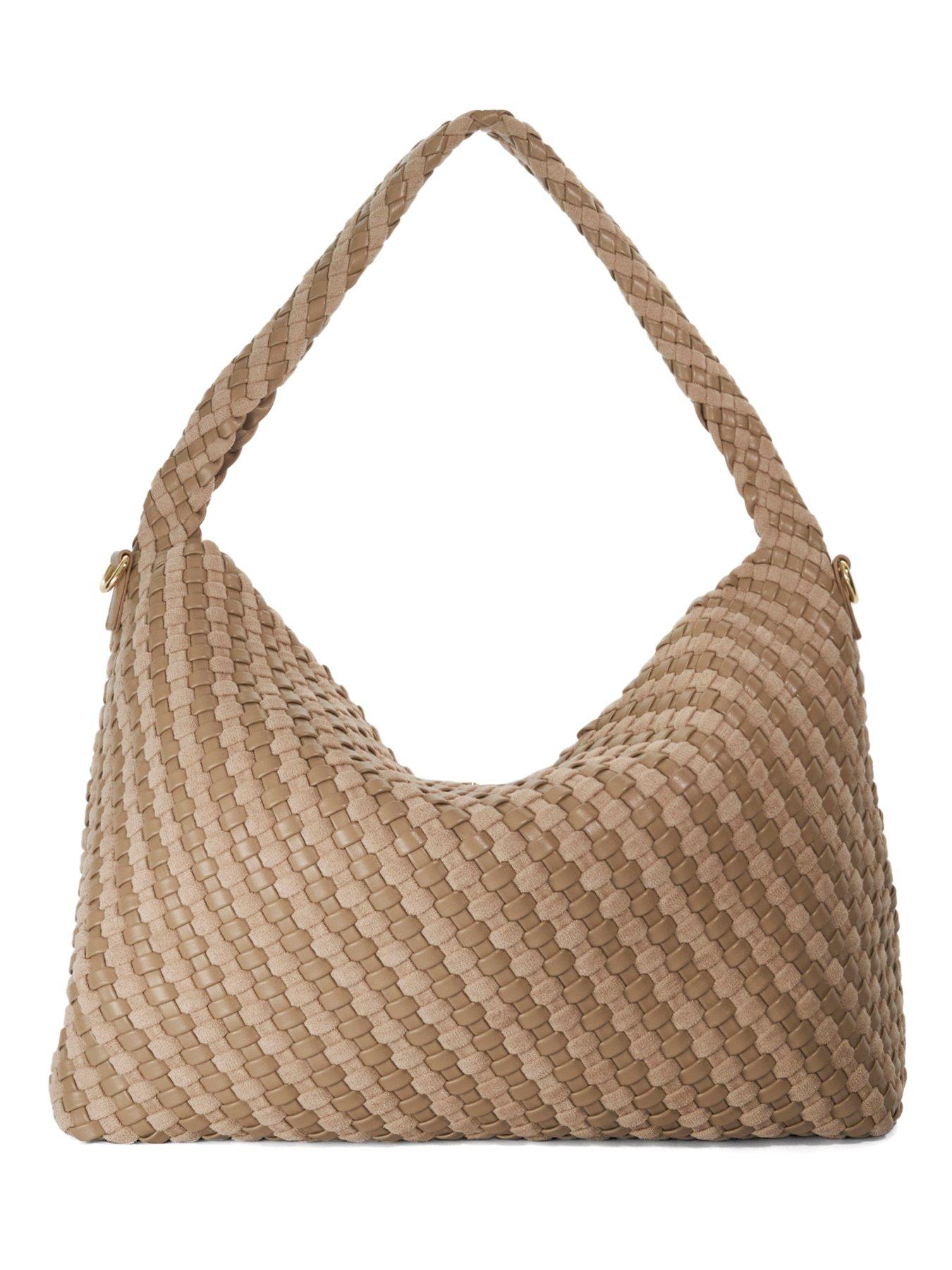 Image 5 of 5 of Dune London Deliberate L Woven Shoulder Bag - Grey