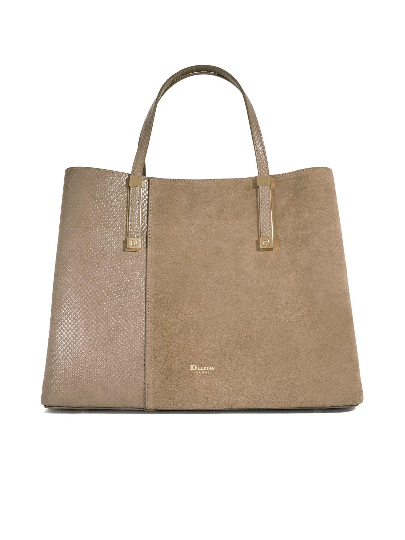 Image 1 of 5 of Dune London Dorry Textured Tote Bag - Grey