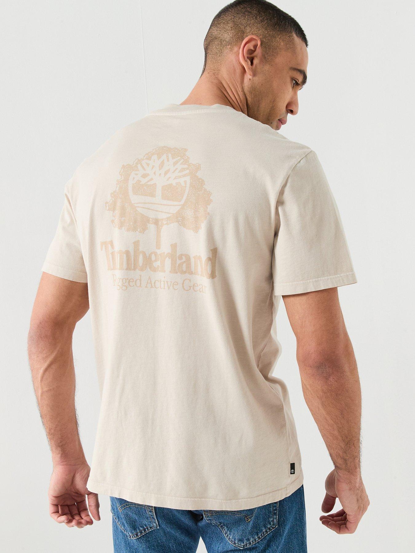 Timberland Timberland Rugged Active Gear Back Graphic T-shirt - Beige