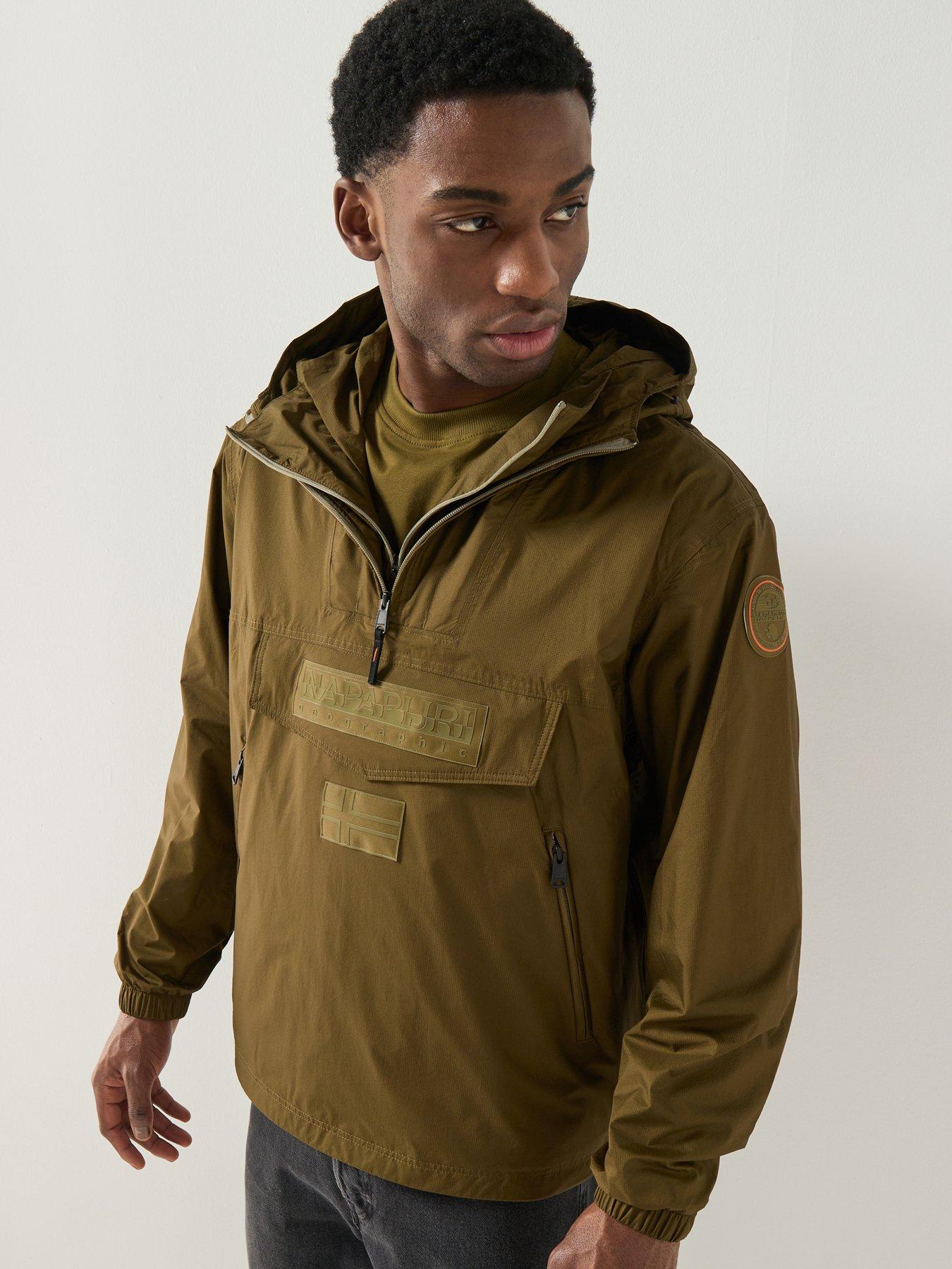 napapijri-mens-next-raincoat-greenfront