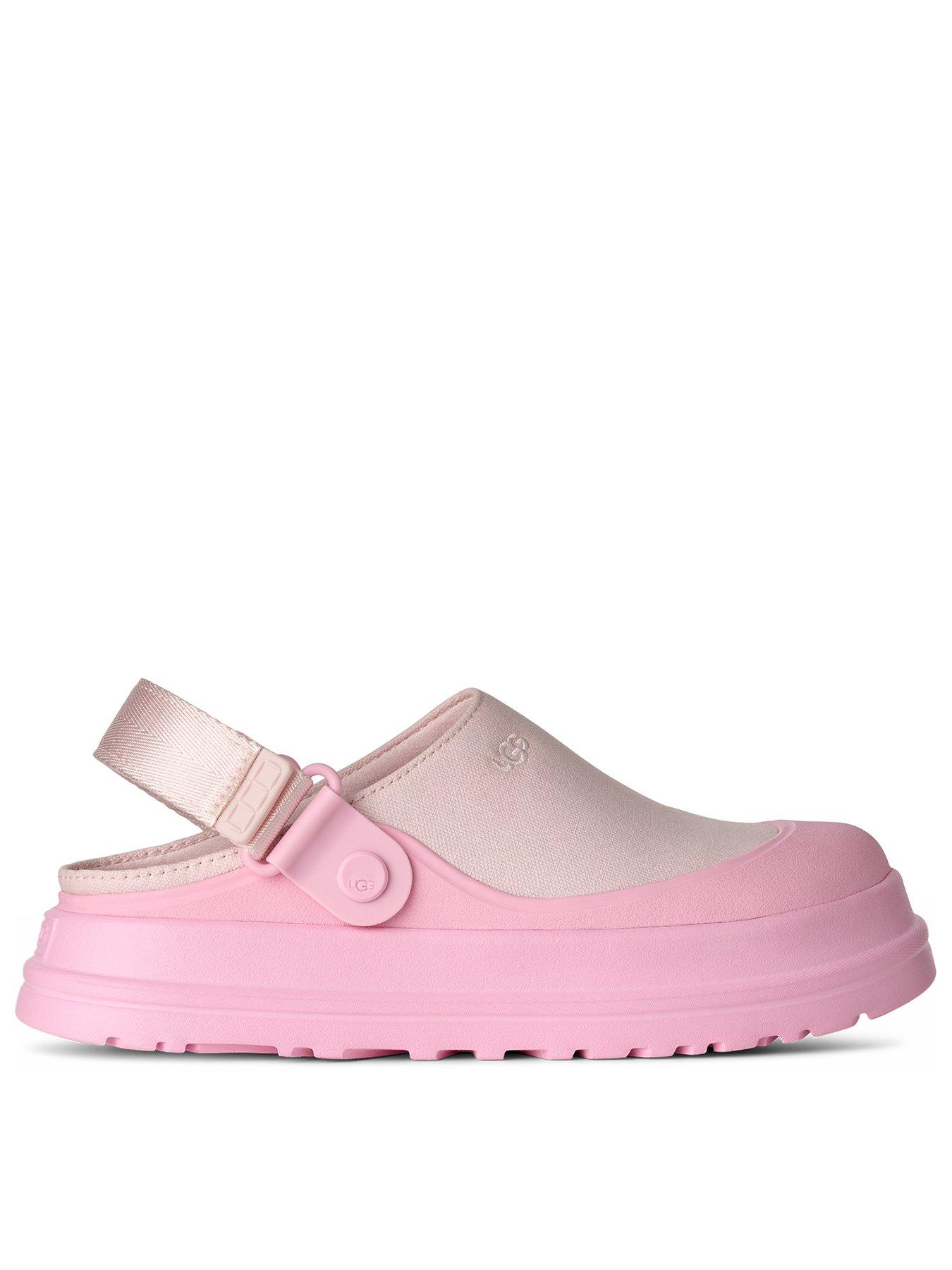 Image 1 of 4 of UGG Goldenglow Canvas Clog - Pink Diamond