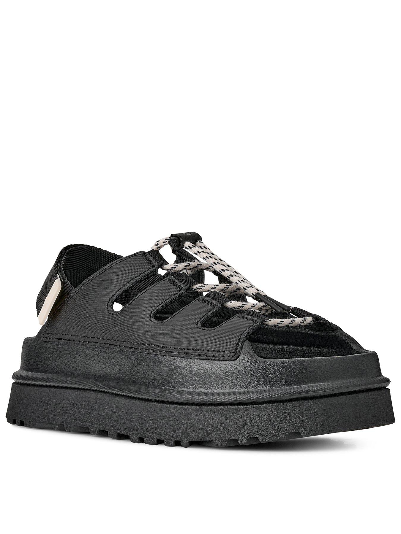 UGG Goldenglow Toggle Chunky Sandals  - Black