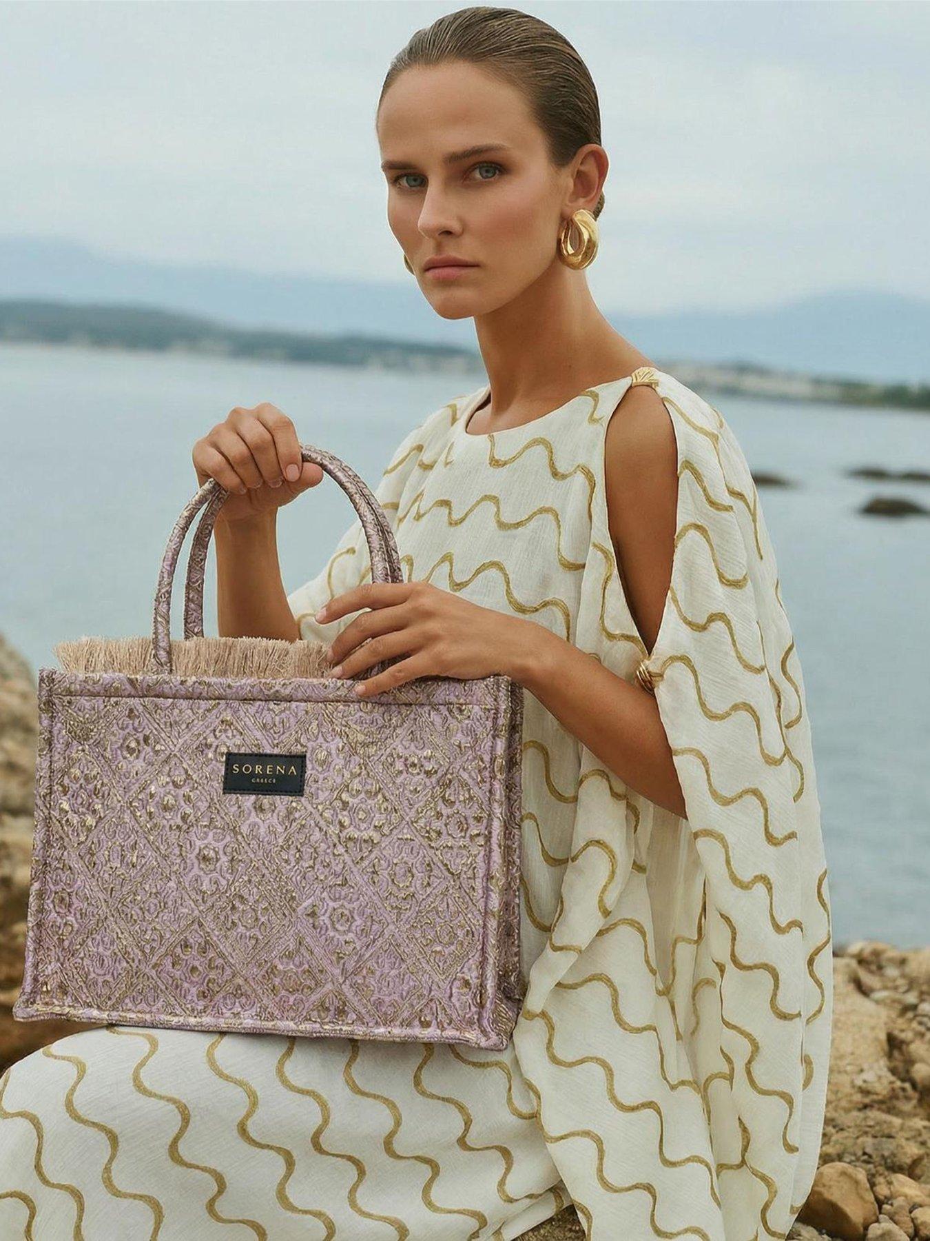 Image 2 of 3 of Sorena Anemi Medium Tote Bag - Pink