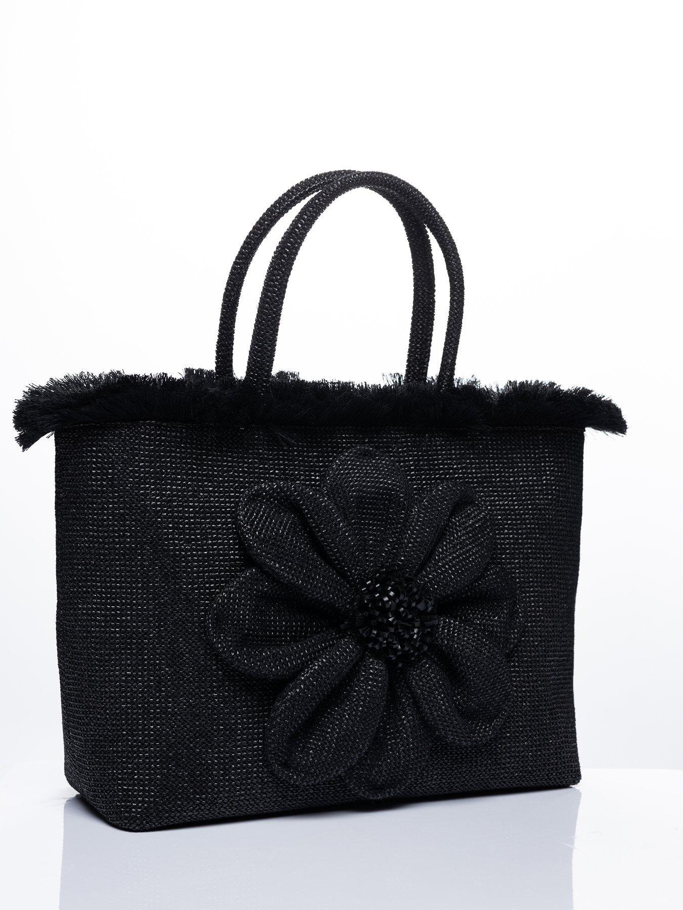 Image 3 of 4 of Sorena Falbala Beach Bag Black