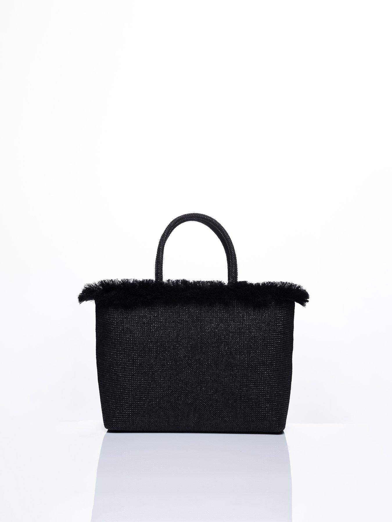 Image 4 of 4 of Sorena Falbala Beach Bag Black