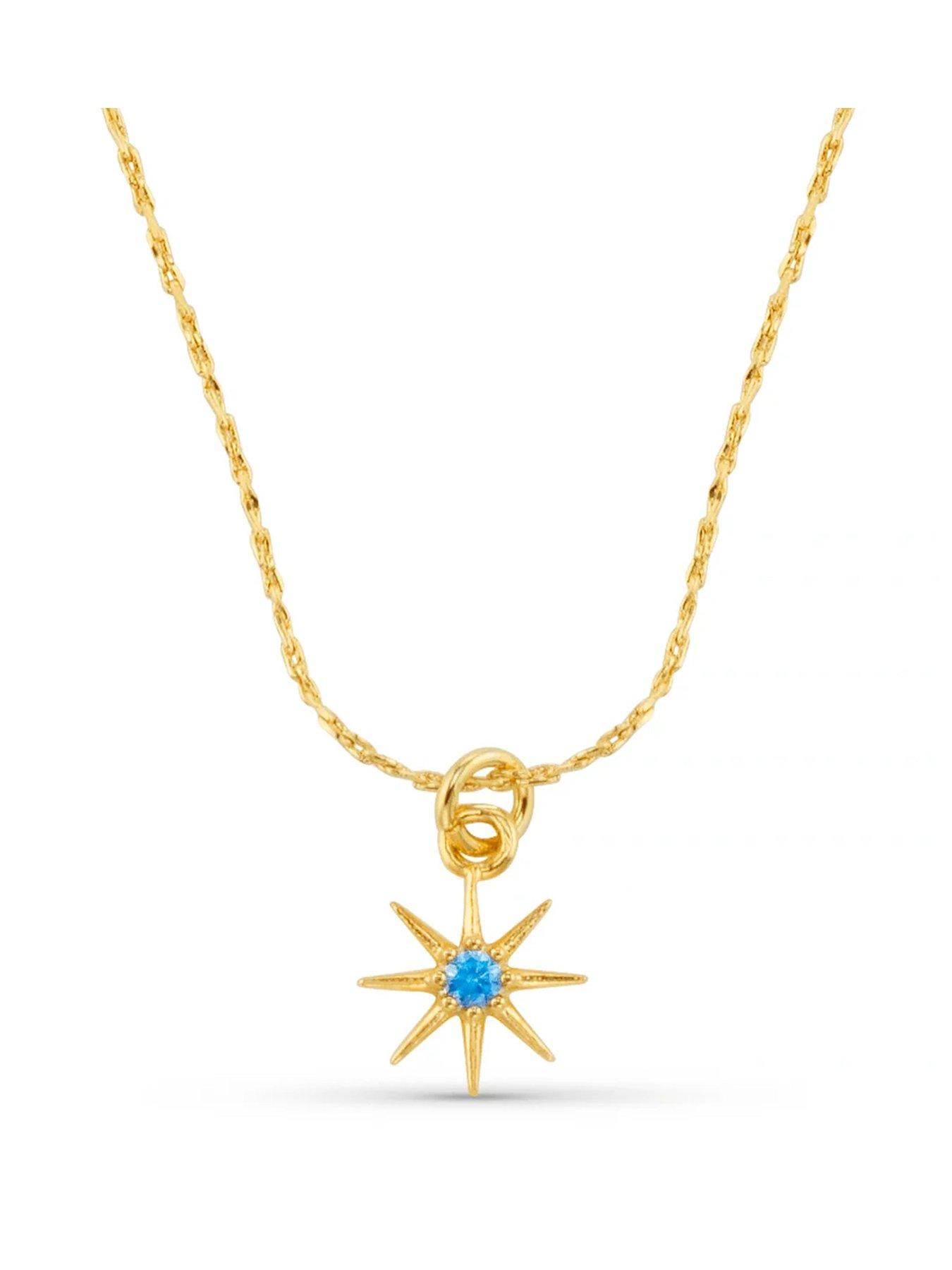 Orelia Birthstone Necklace -Gold