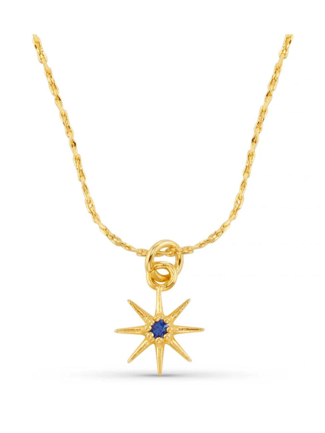 Orelia Birthstone Necklace -Gold