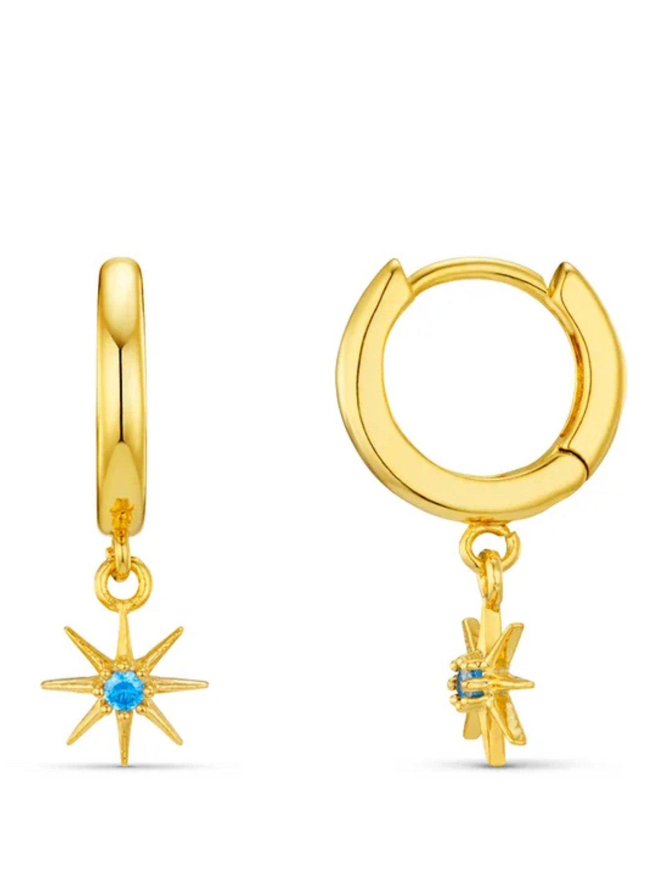 Orelia Birthstone Earrings - Gold