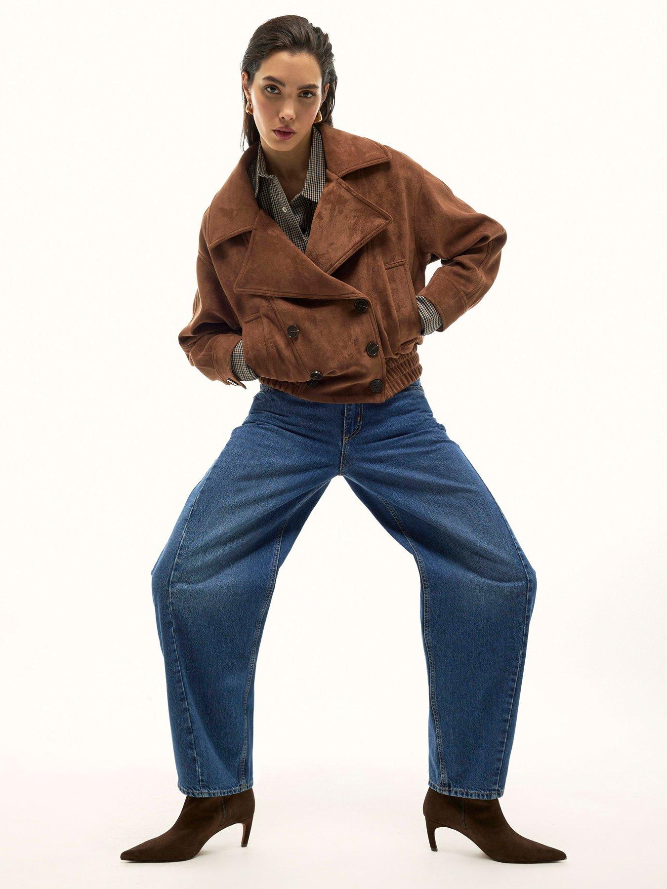 river-island-suedette-dropped-bomber-brown
