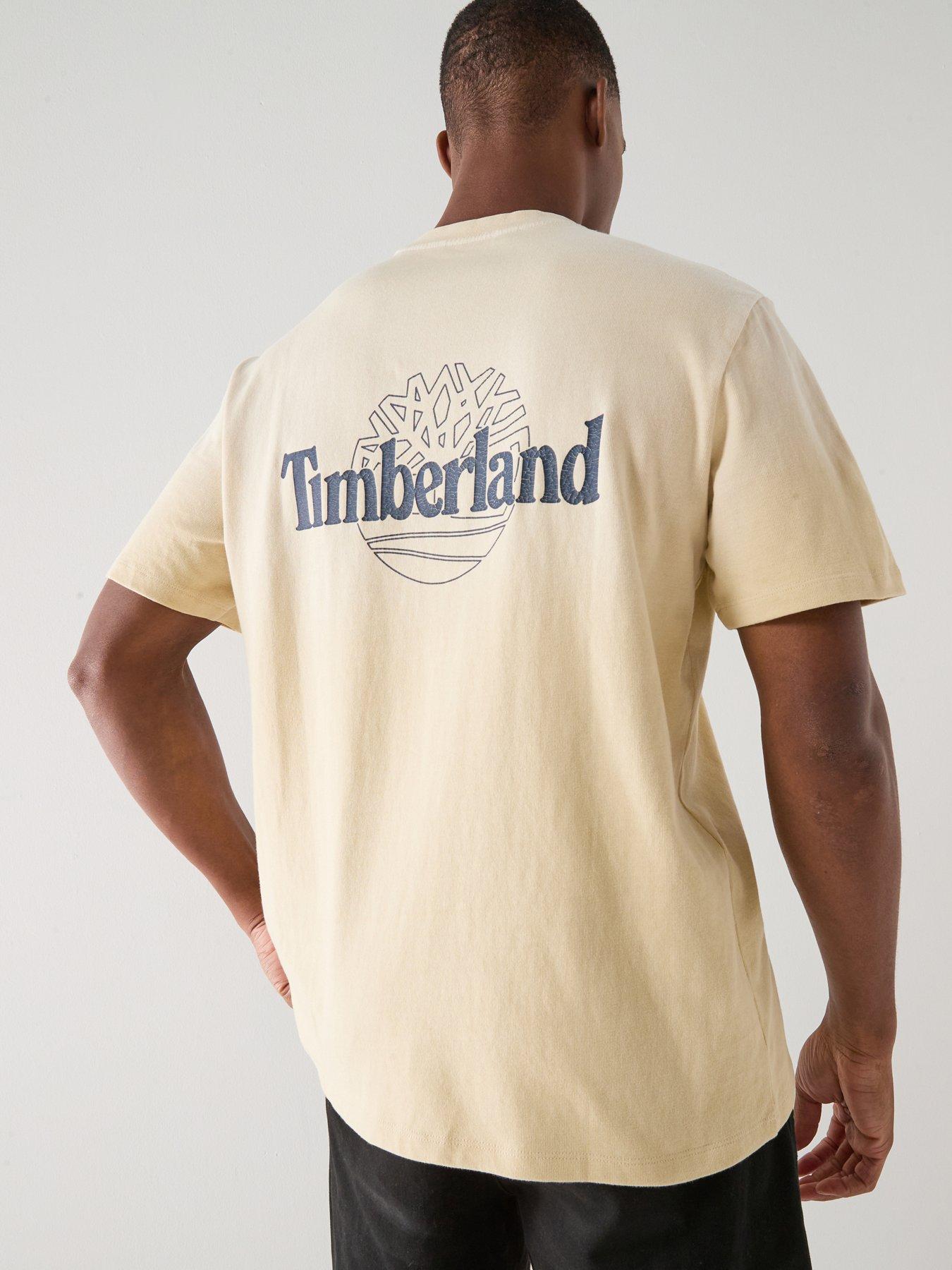 Timberland Timberland Sunfaded Back Tree Logo T-shirt - Beige