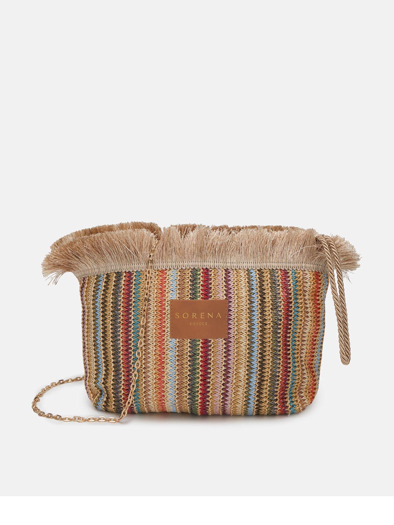 Sorena Samiopoula Straw Clutch