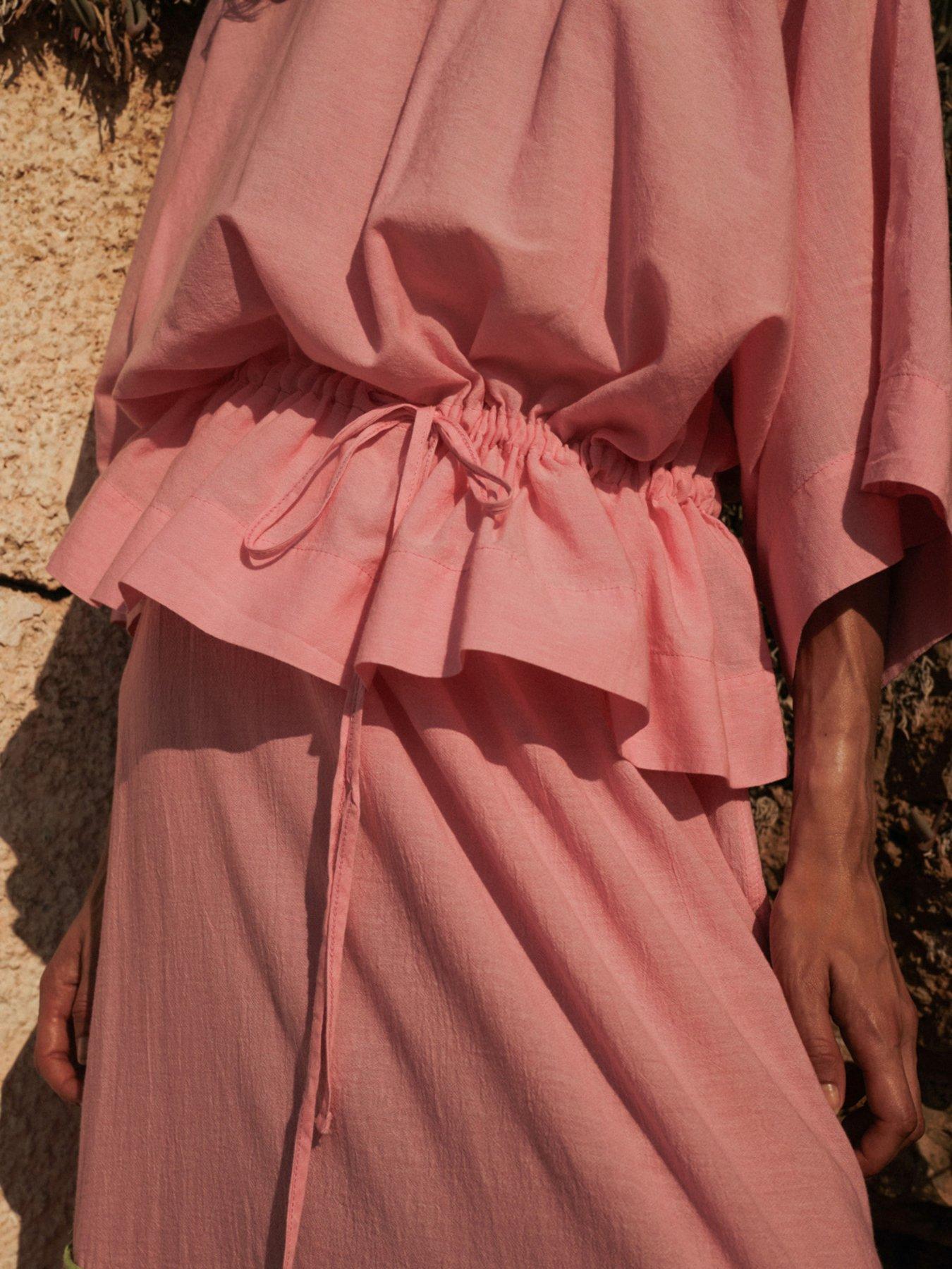 Image 4 of 6 of Devotion Twins Indigo Blouse - Pink