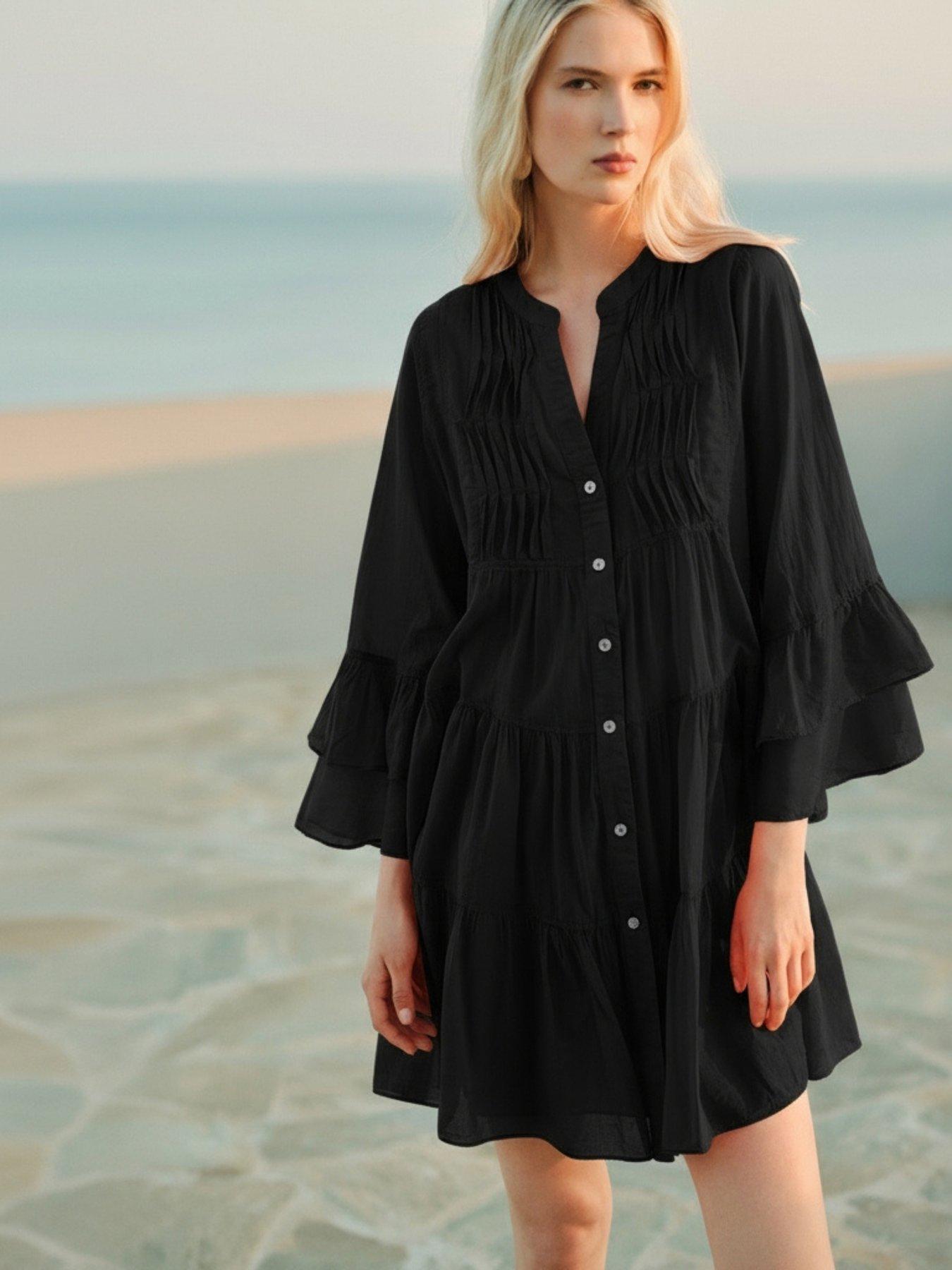 Image 1 of 4 of Devotion Twins Citrus Dress - Black