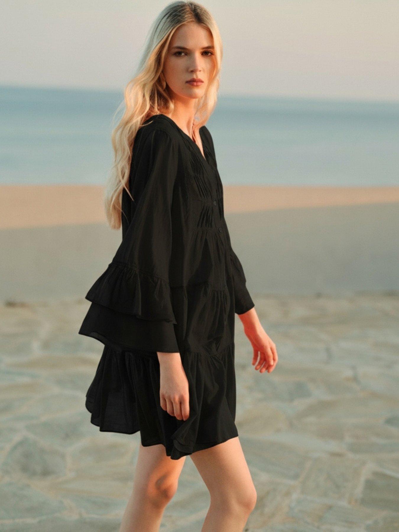 Image 2 of 4 of Devotion Twins Citrus Dress - Black