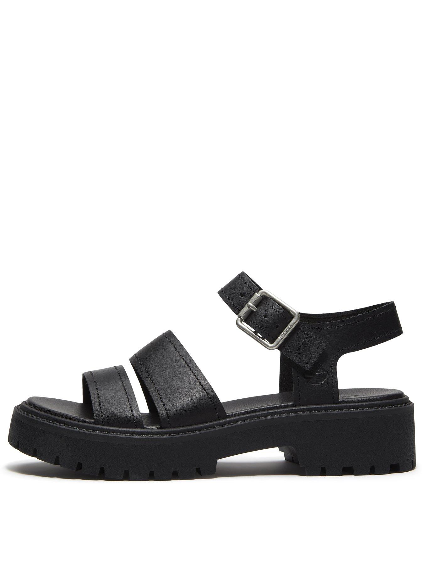 timberland-stone-street-backstrap-sandal-blackstillFront