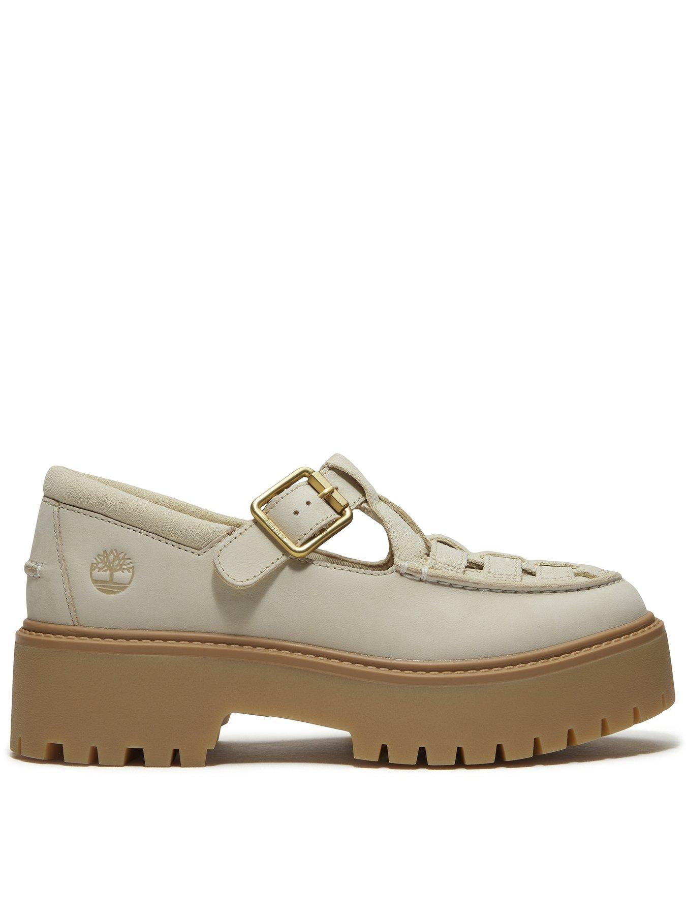 Timberland Stone Street Platform Buckle Shoe - Light Beige