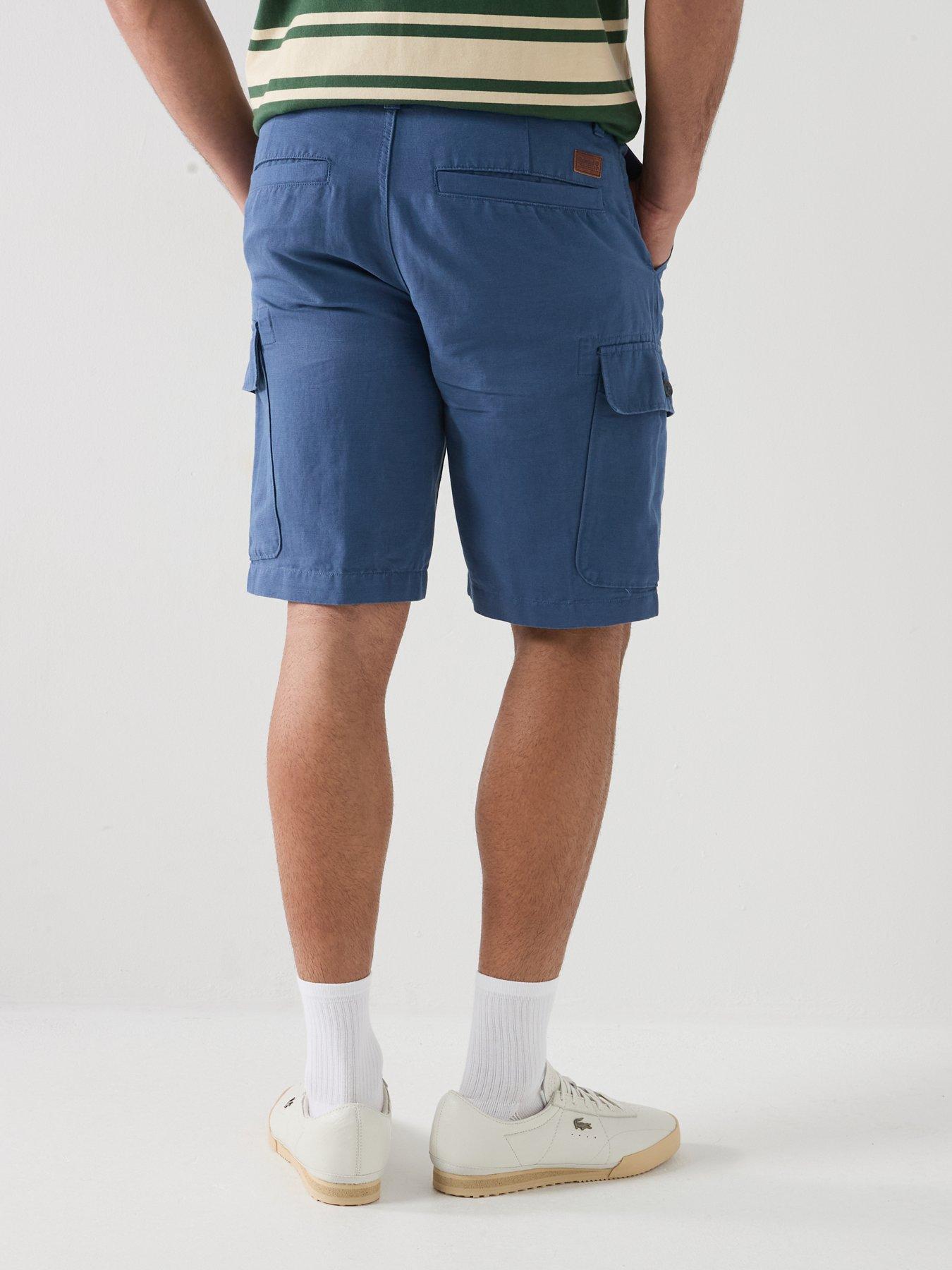 timberland-cotton-linen-cargo-shorts-dark-bluestillFront